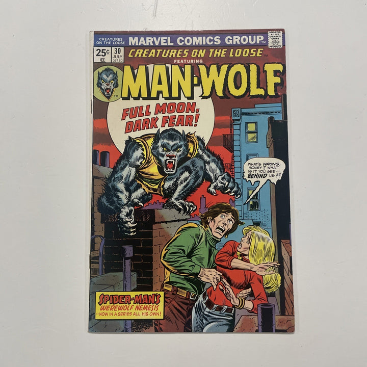 Creatures On The Loose #30 1974 FN 1st Solo Man-wolf0