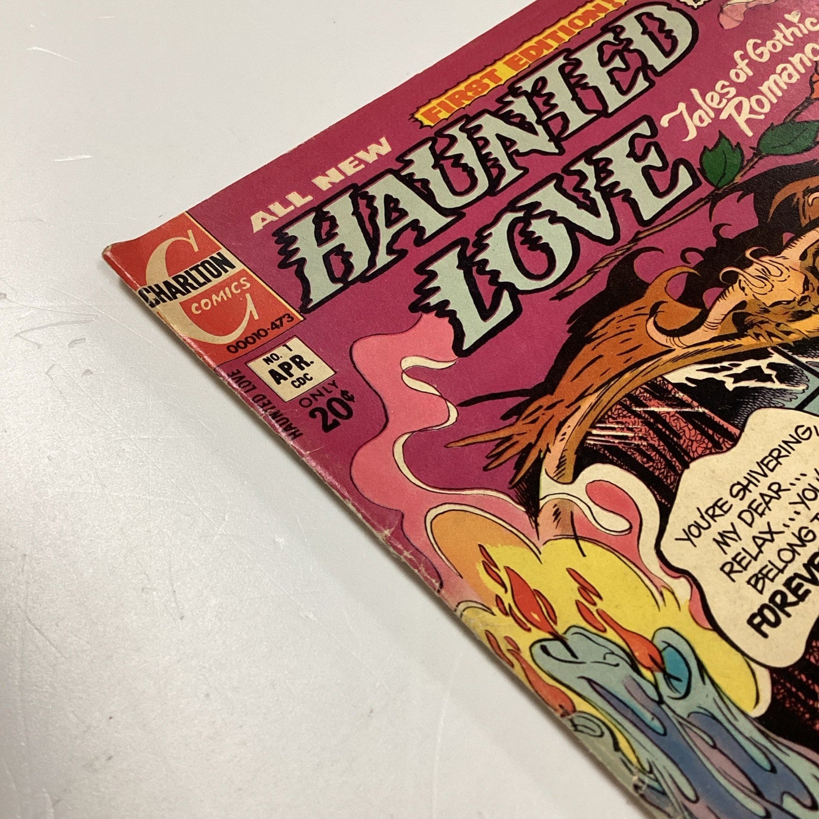 Haunted Love #1 1973 VG Charlton Comics Pence Stamp4