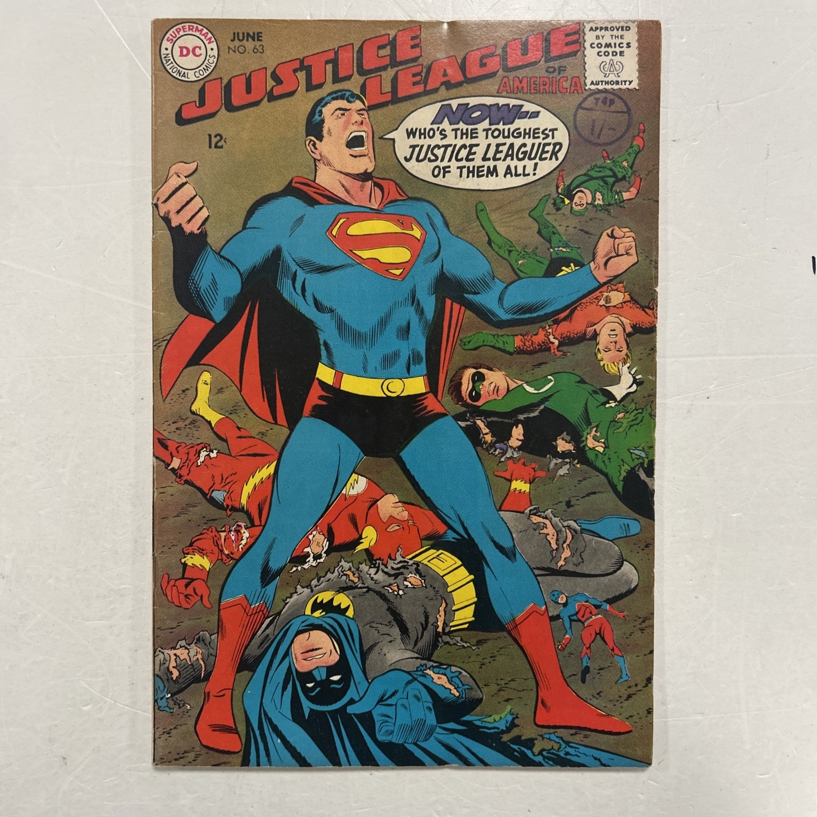 Justice League of America #63 1968 FN- Pence Stamp0