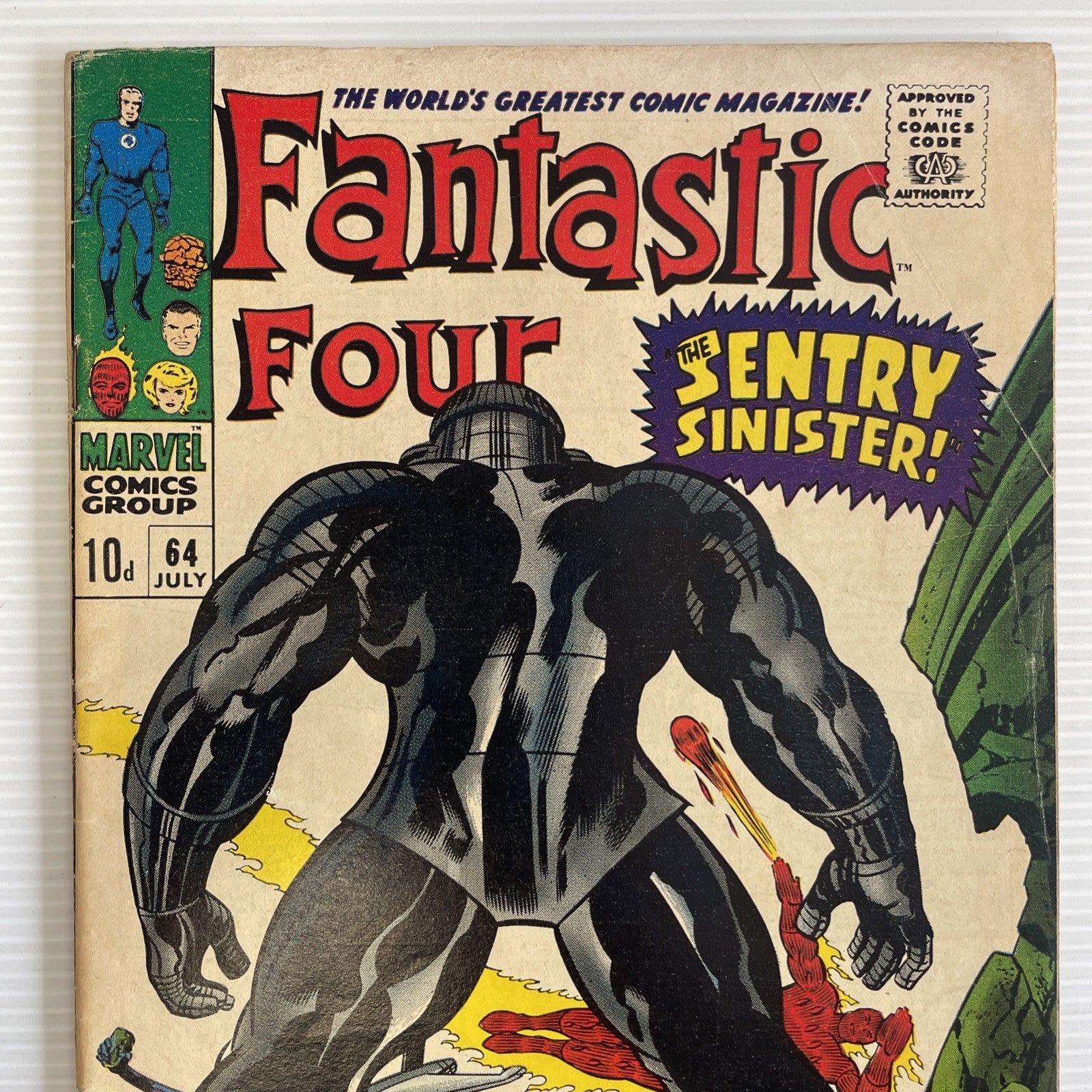 Fantastic Four #64 1967 VG/FN Pence Copy **Water stain on rear1