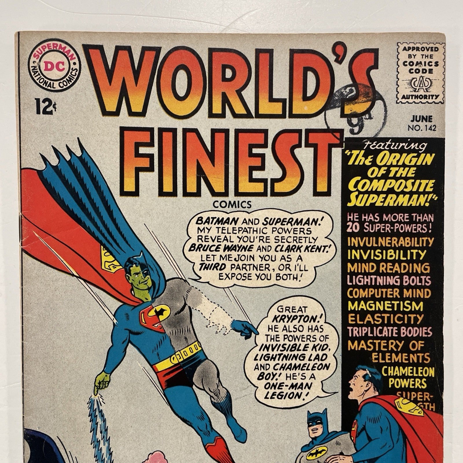 World's Finest #142 1964 GD/VG Pence Stamp **See Description1