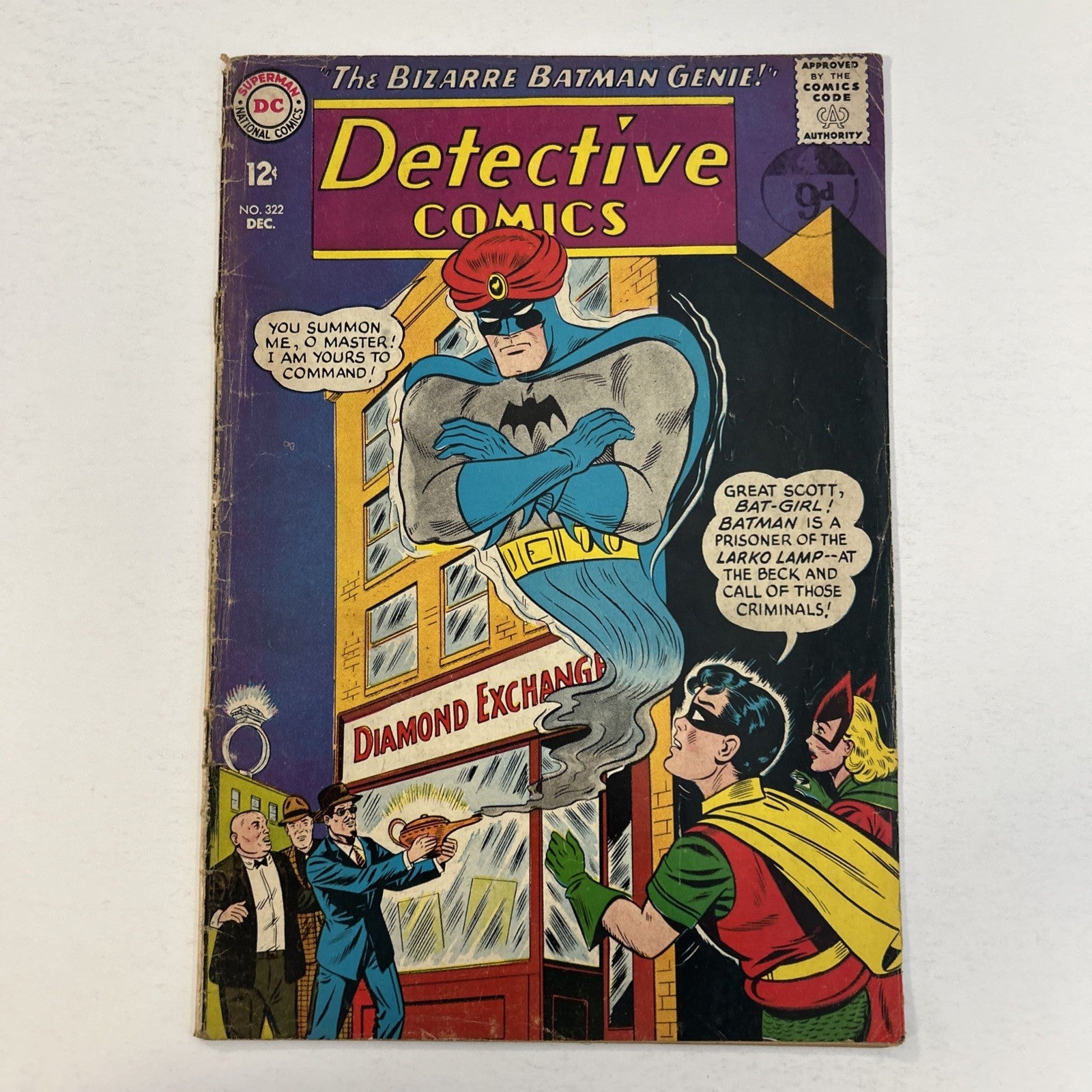 Detective Comics #322 1963 GD Pence Stamp **Cover deteatched at top staple0