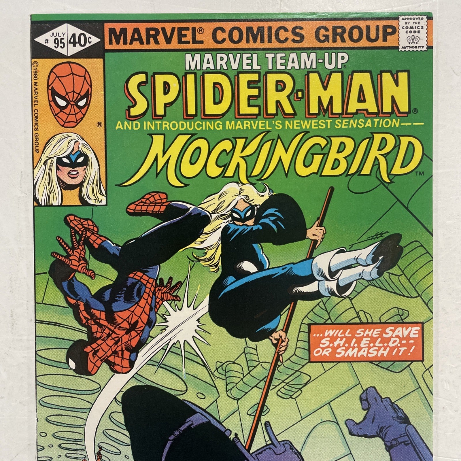 Marvel Team-Up #95 1980 NM Spider-Man 1st Mockingbird1