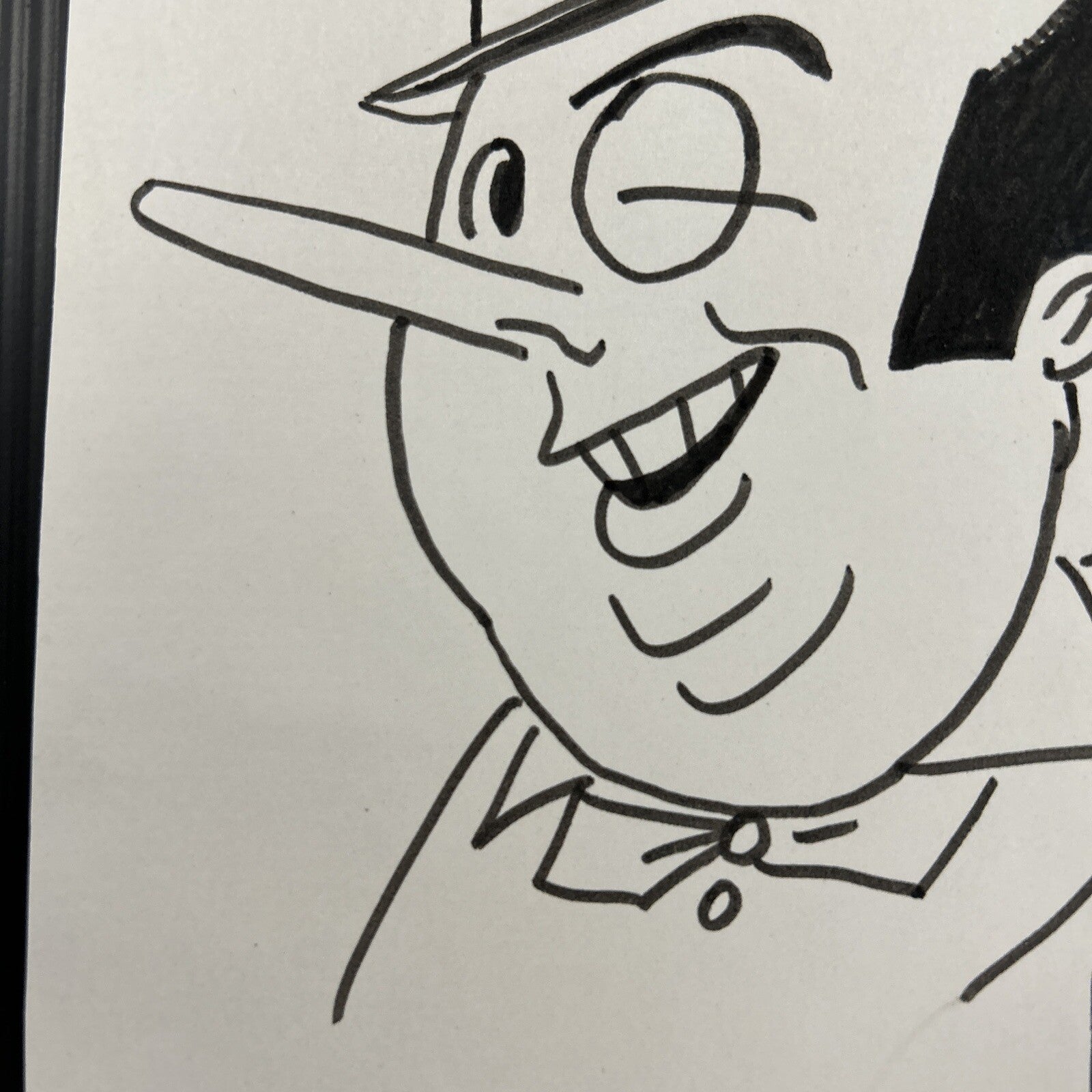 Bob Kane Hand Drawn Original Penguin Art Sketch Signed with COA 14x23cm7