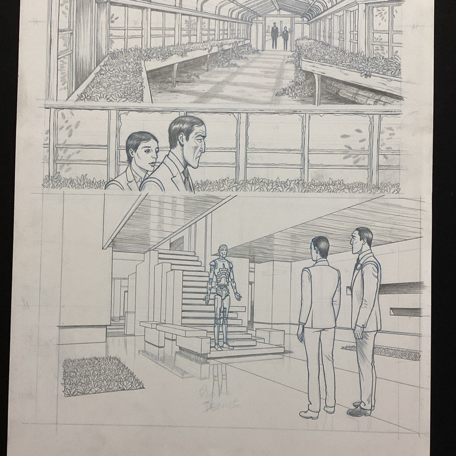 Original Artwork for Judge Dredd Megatropolis  Page 53 By Dave Taylor 20214