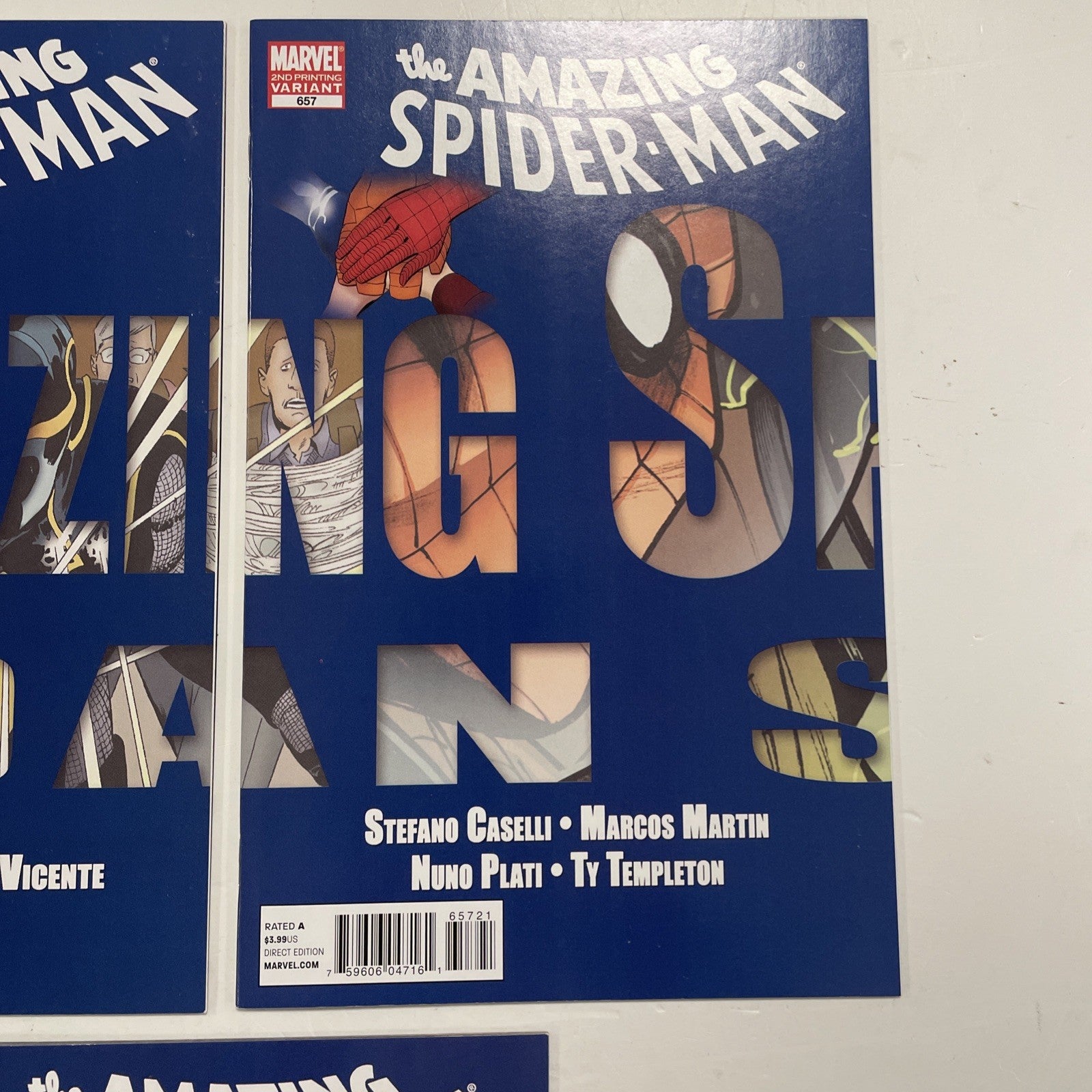 Amazing Spider-man #655-659 2011 2nd Print Variants  Complete Puzzle Set3
