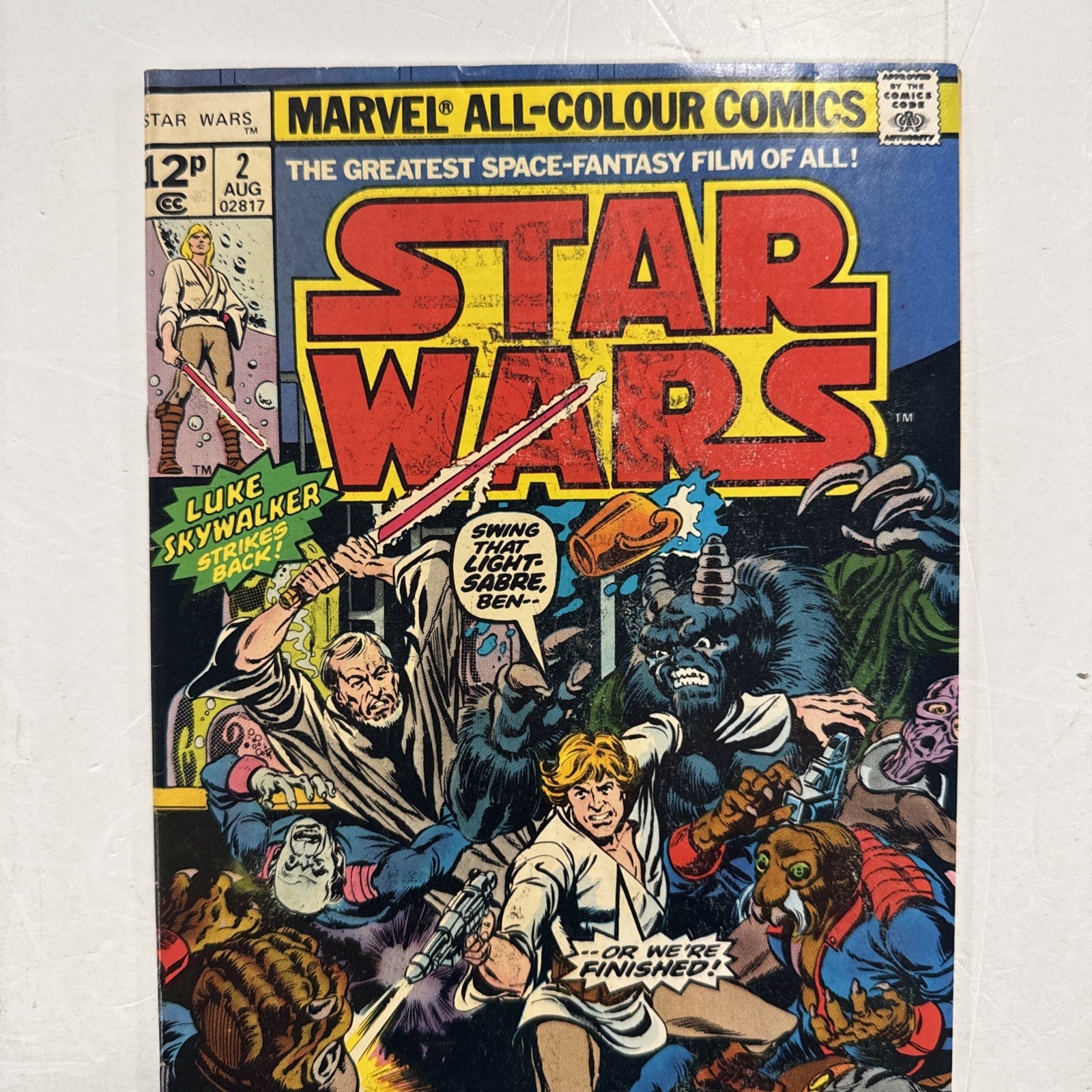 Star Wars #2 1977 VG Pence Copy Ink Transfer on front and back cover1
