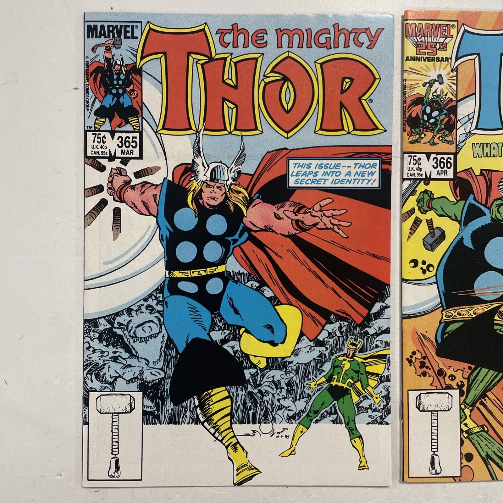 Mighty Thor #365 & #366 1985 FN/VF 1st Appearance & Cover of Throg1