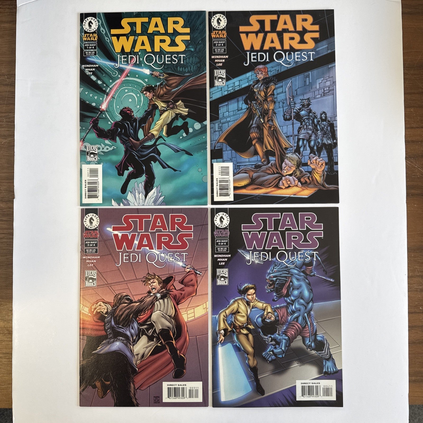 Star Wars Jedi Quest #1-4 2001 Complete Set Dark Horse Comics0