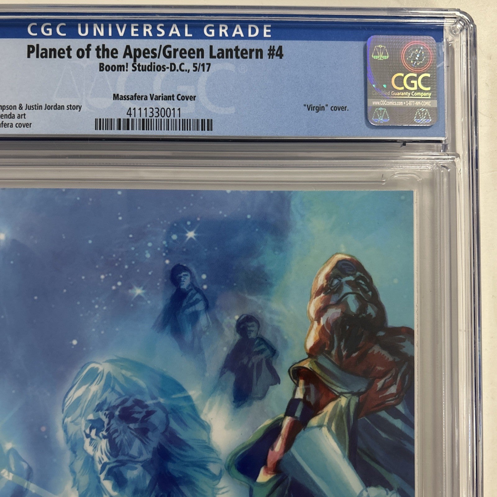 Planet of the Apes/Green Lantern #4 2017 CGC 9.8  Massafera 1:40 Virgin Variant4