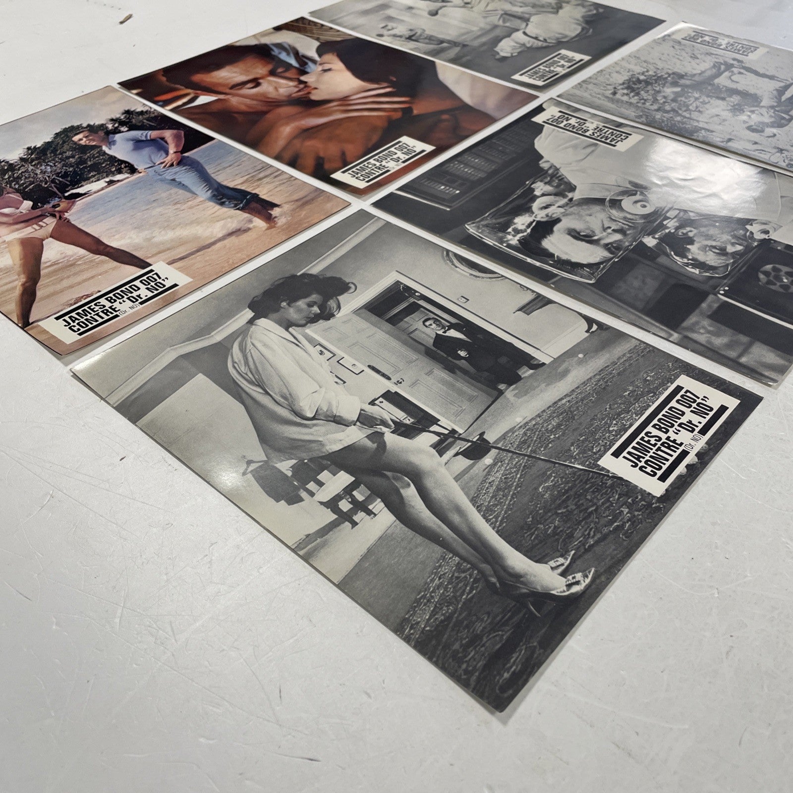 Original French lobby cards for  James Bond 007 Dr. NO. x67