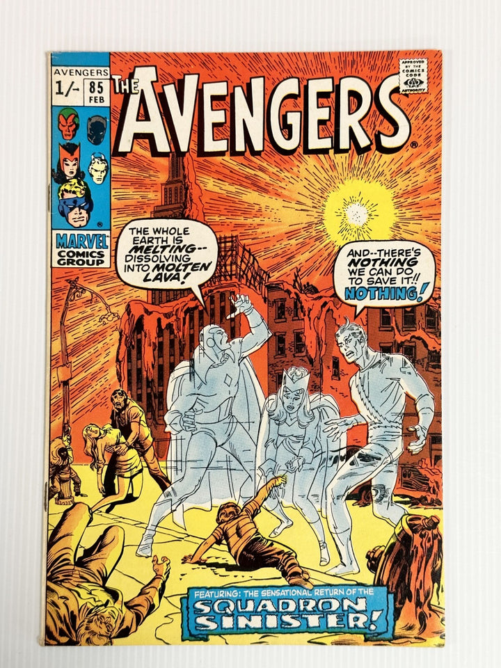 The Avengers #85 1971 FN/VF 1st appearance of the Squadron Supreme Pence Copy0