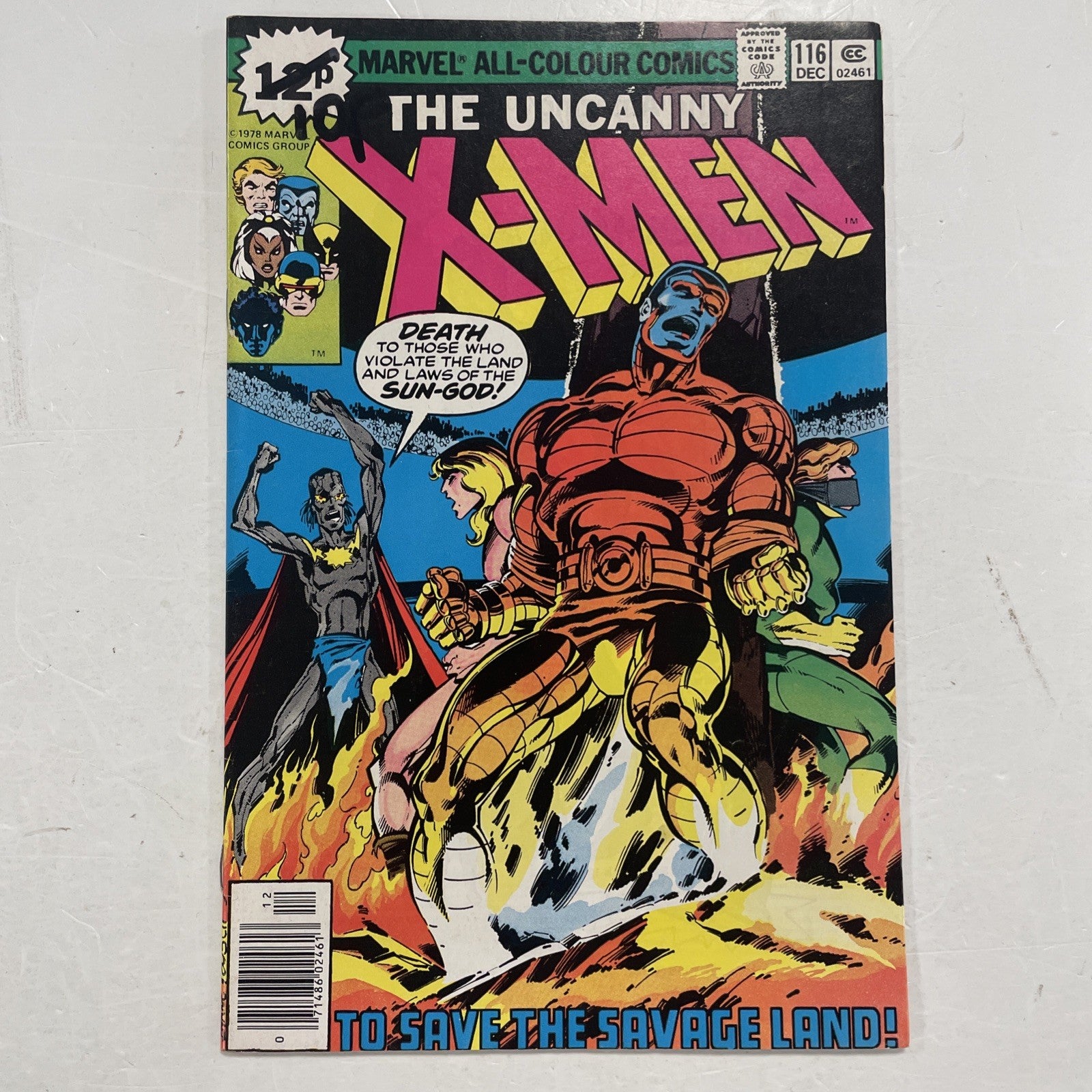 Uncanny X-Men #116 1978 VG/FN Pence Copy **Pen on front cover0