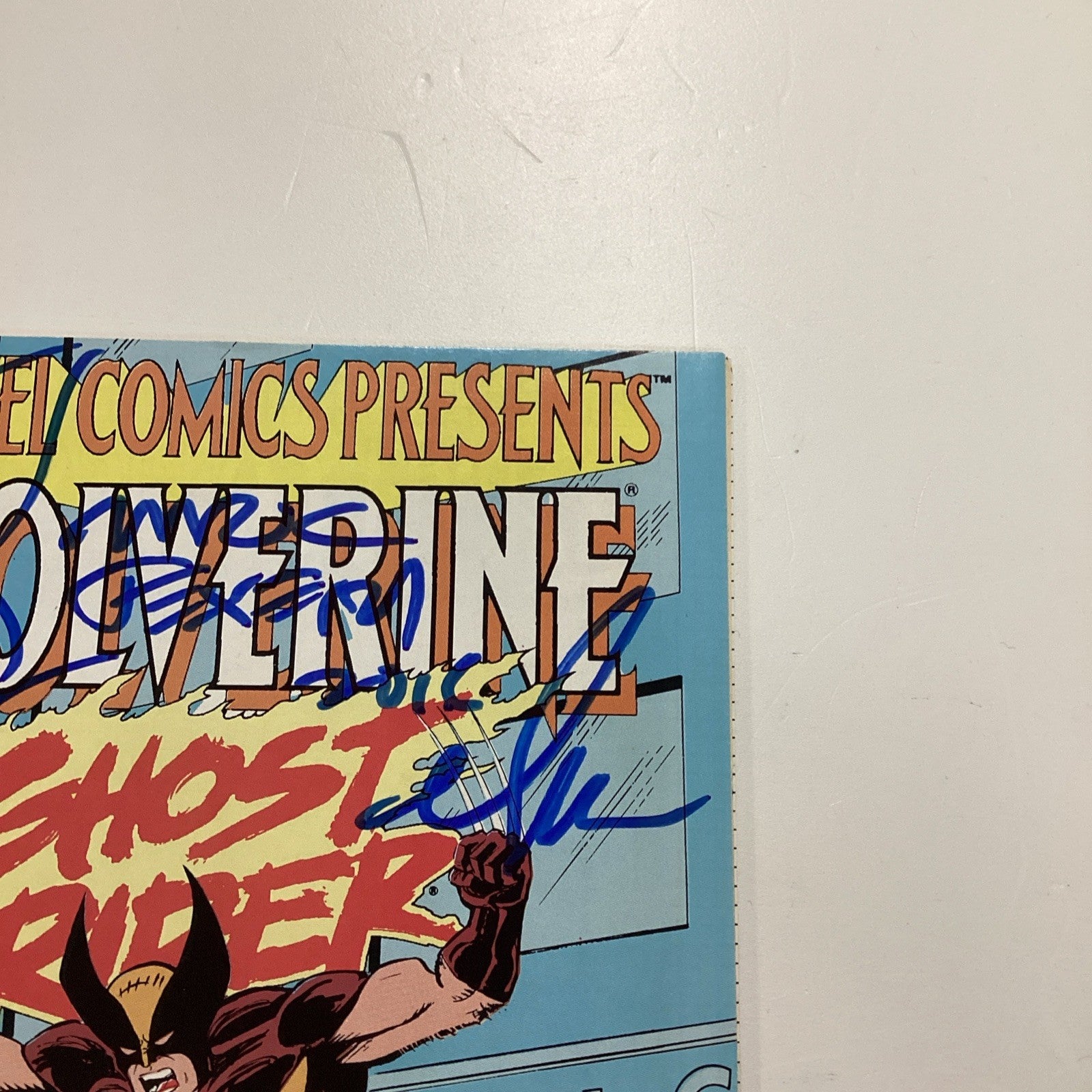 Marvel Comics #66 Wolverine & Ghost Rider '90 Signed & Sketched by Mark Texeira6
