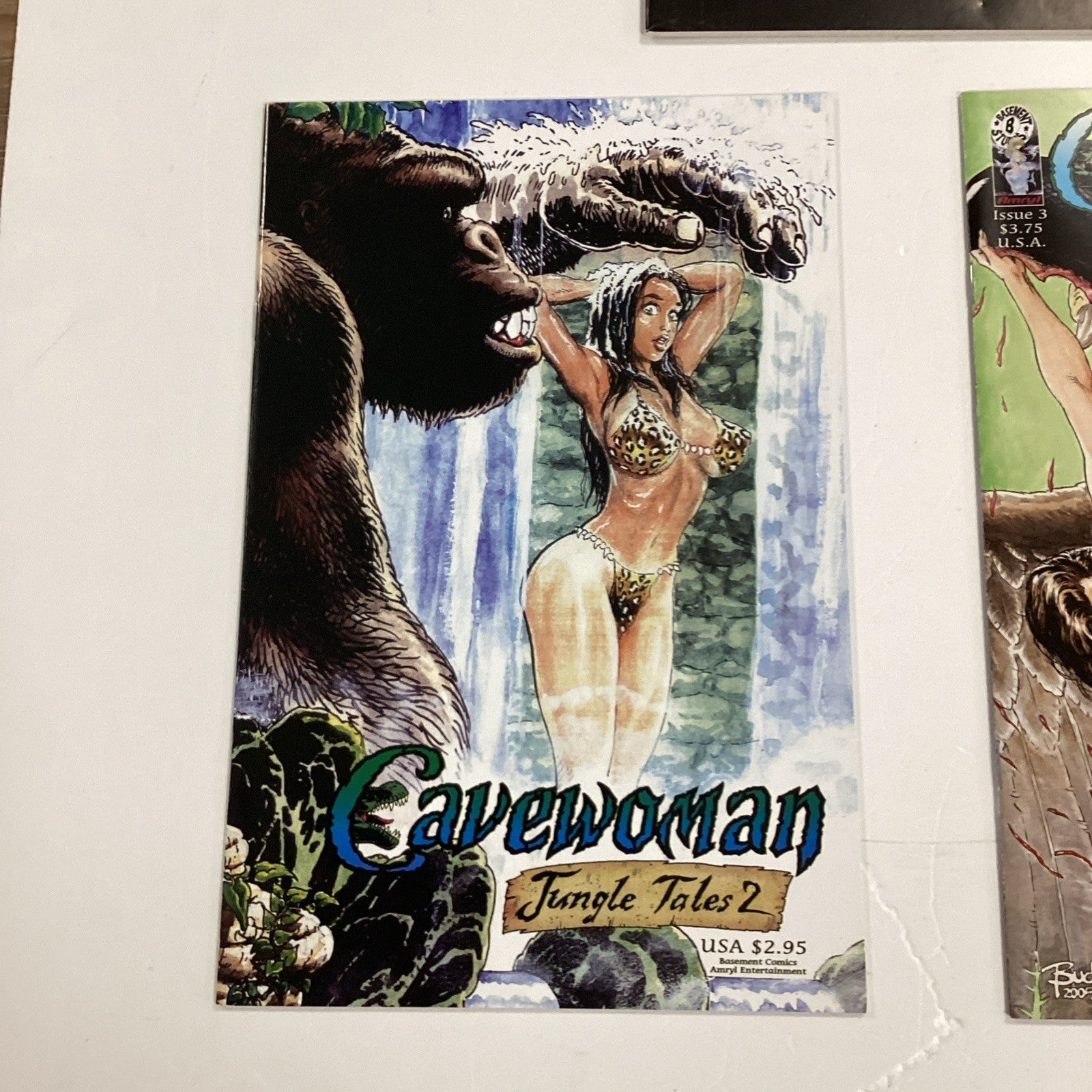 Jungle Tales of Cavewoman #1-3 1998, 2003, 2005 AVg FN/VF Basement Comics2