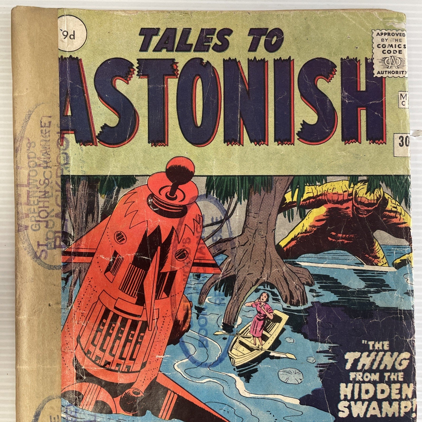 Tales to Astonish #30 1962 Low Grade Reader Copy **Tape on cover, multiple stamp1
