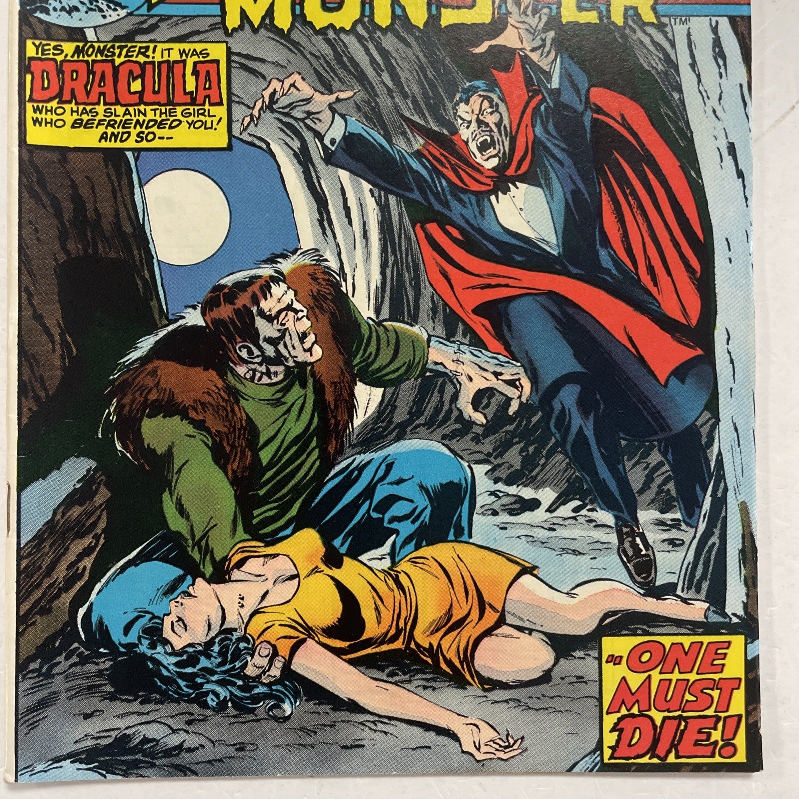 Frankenstein Monster #9 1973 FN/VF vs. Dracula2