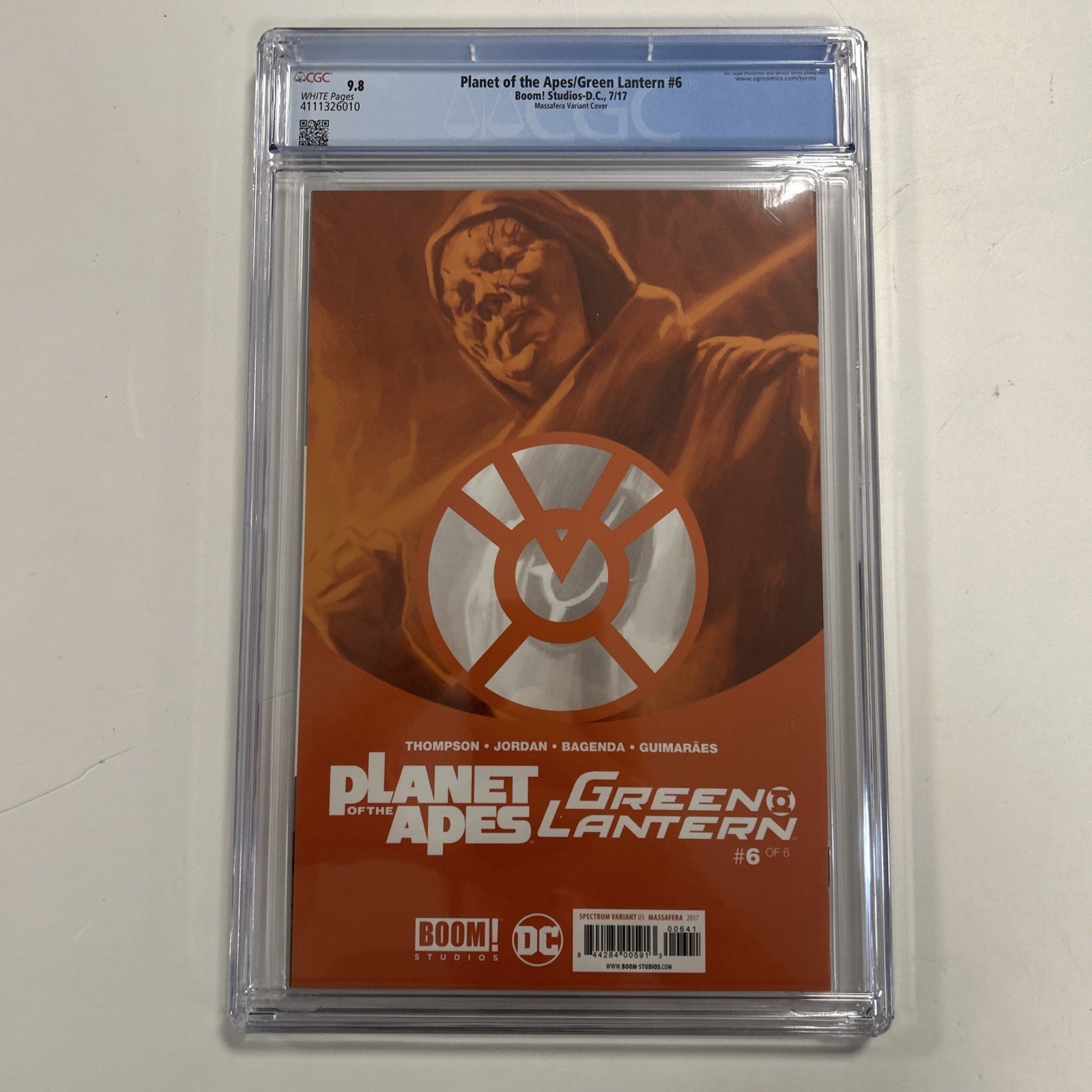 Planet of the Apes/Green Lantern #6 2017 CGC 9.8 Massafera 1:40 Virgin Variant9