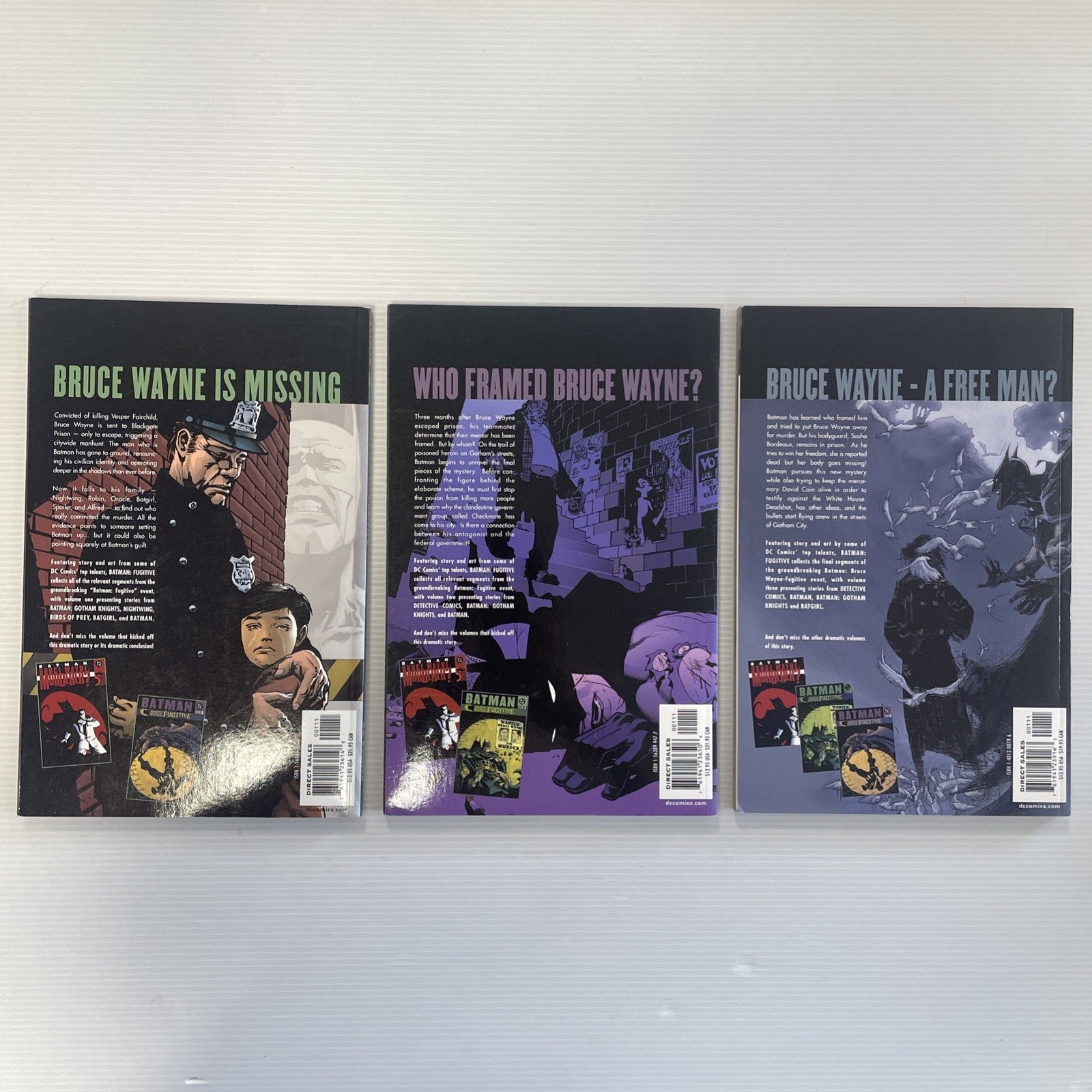 Batman: Fugitive Vol. 1-3 2002 TPB Trade Paperback Graphic Novel Set Complete Se5