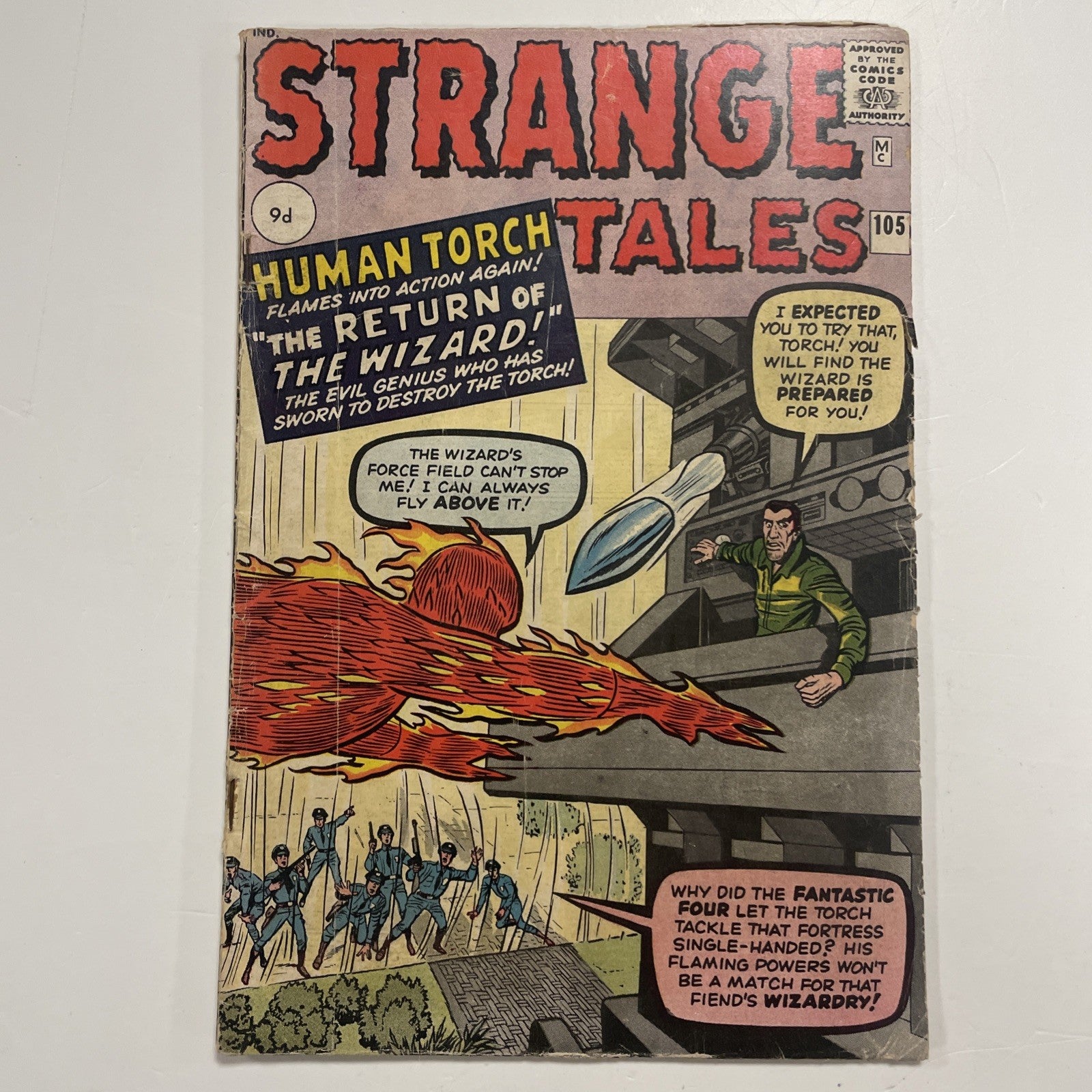 Strange Tales #105 1963 VG- Pence Copy **Rusted Staples0