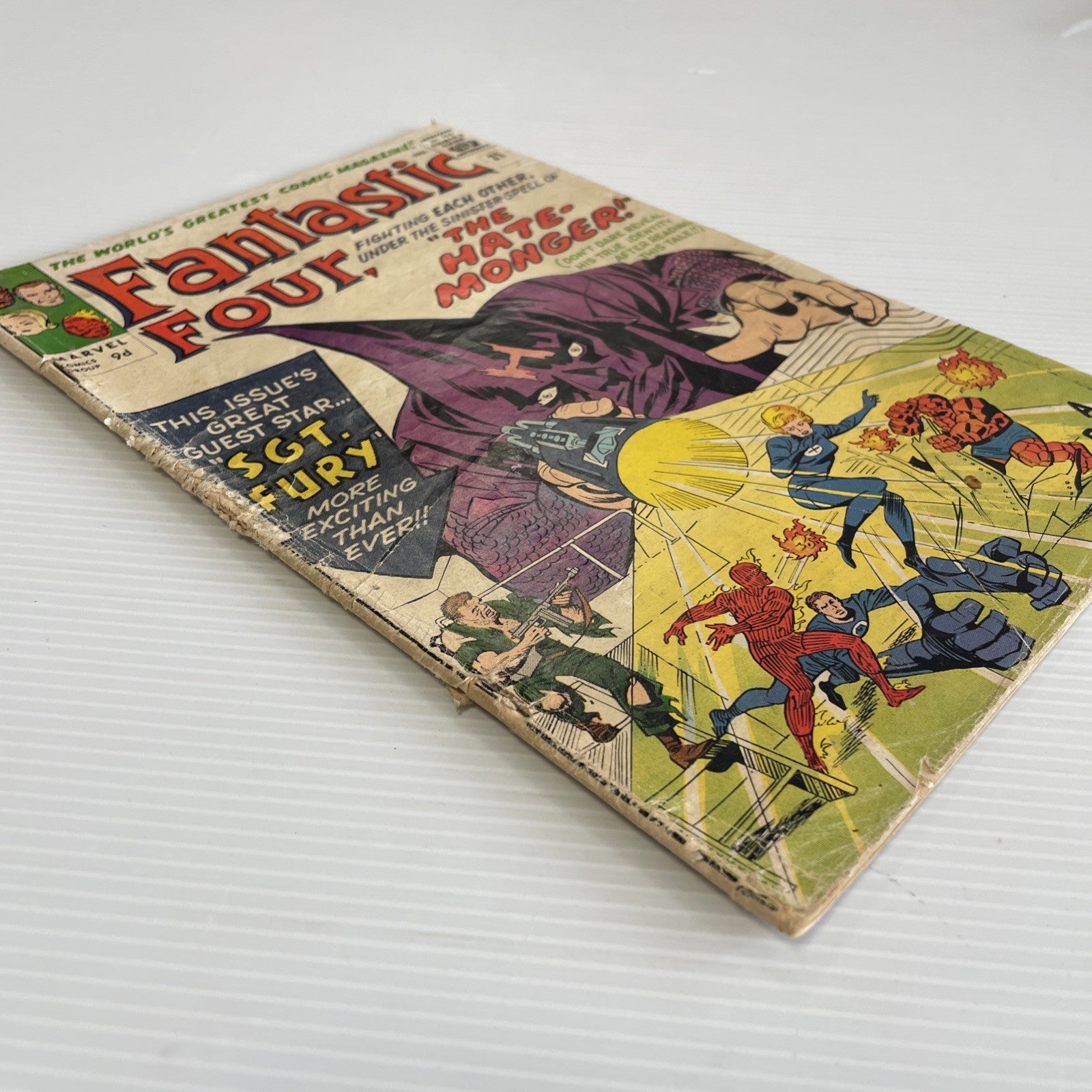 Fantastic Four #21 1963 GD 1st Appearance of Hate Monger Pence Copy **50mm tear3