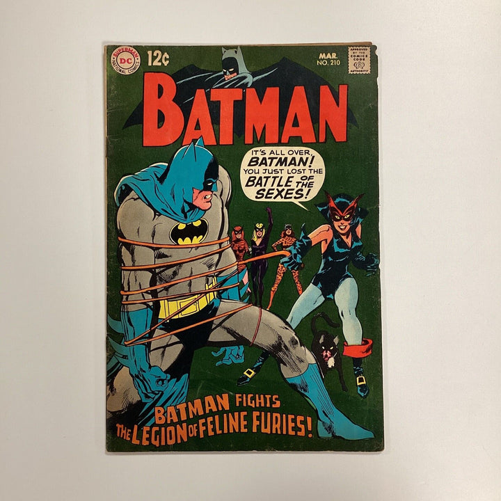 Batman #210 1969 VG vs Feline Furies Classic Neal Adams Cover