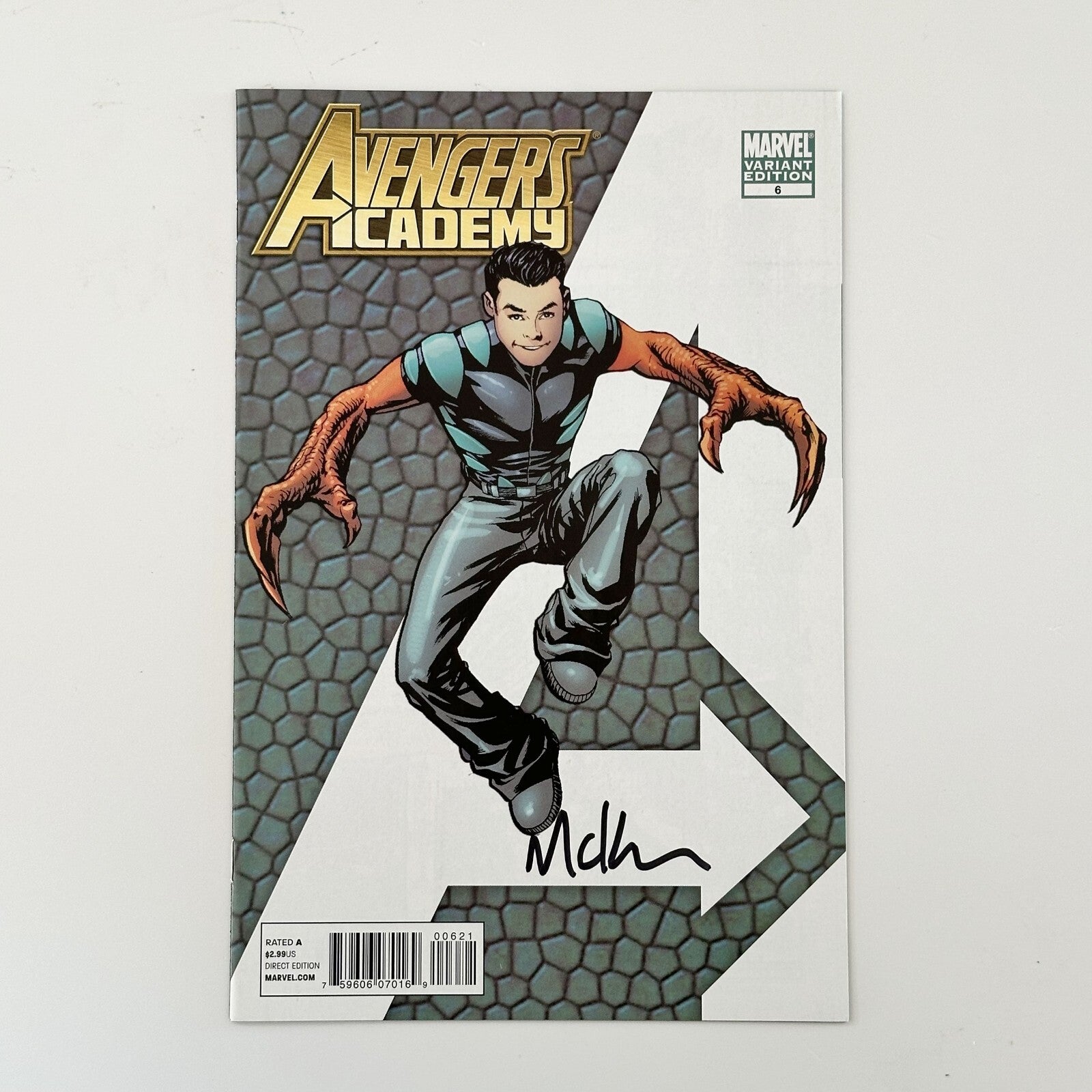 Avengers Academy #6 2010 NM McKone Variant Signed by Mike McKone0