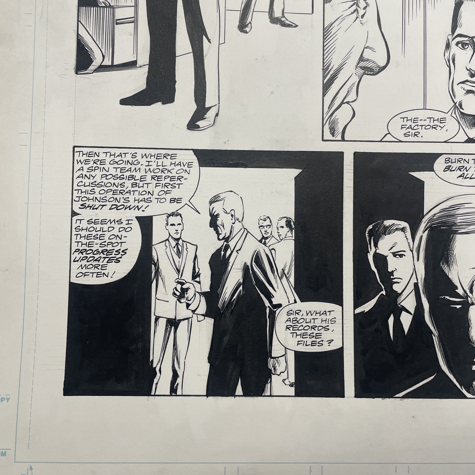 Lee Sullivan Original Art for Marvel's Robocop #15 Page 11 19917