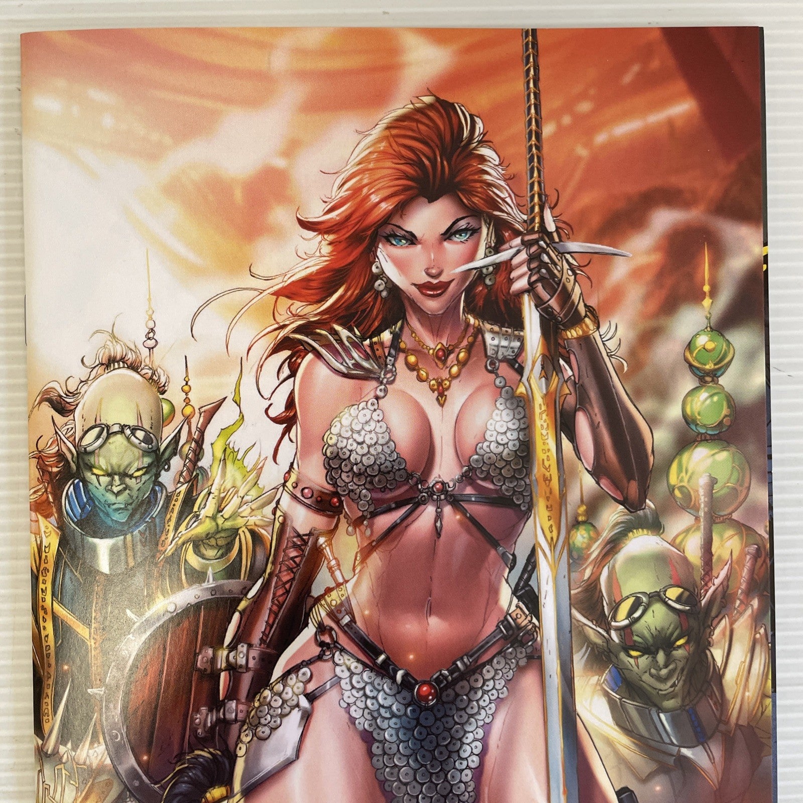 Red Sonja Vampirella #1 #2 2022 NM 616 Jamie Tyndall Virgin Connecting Sky Cover5