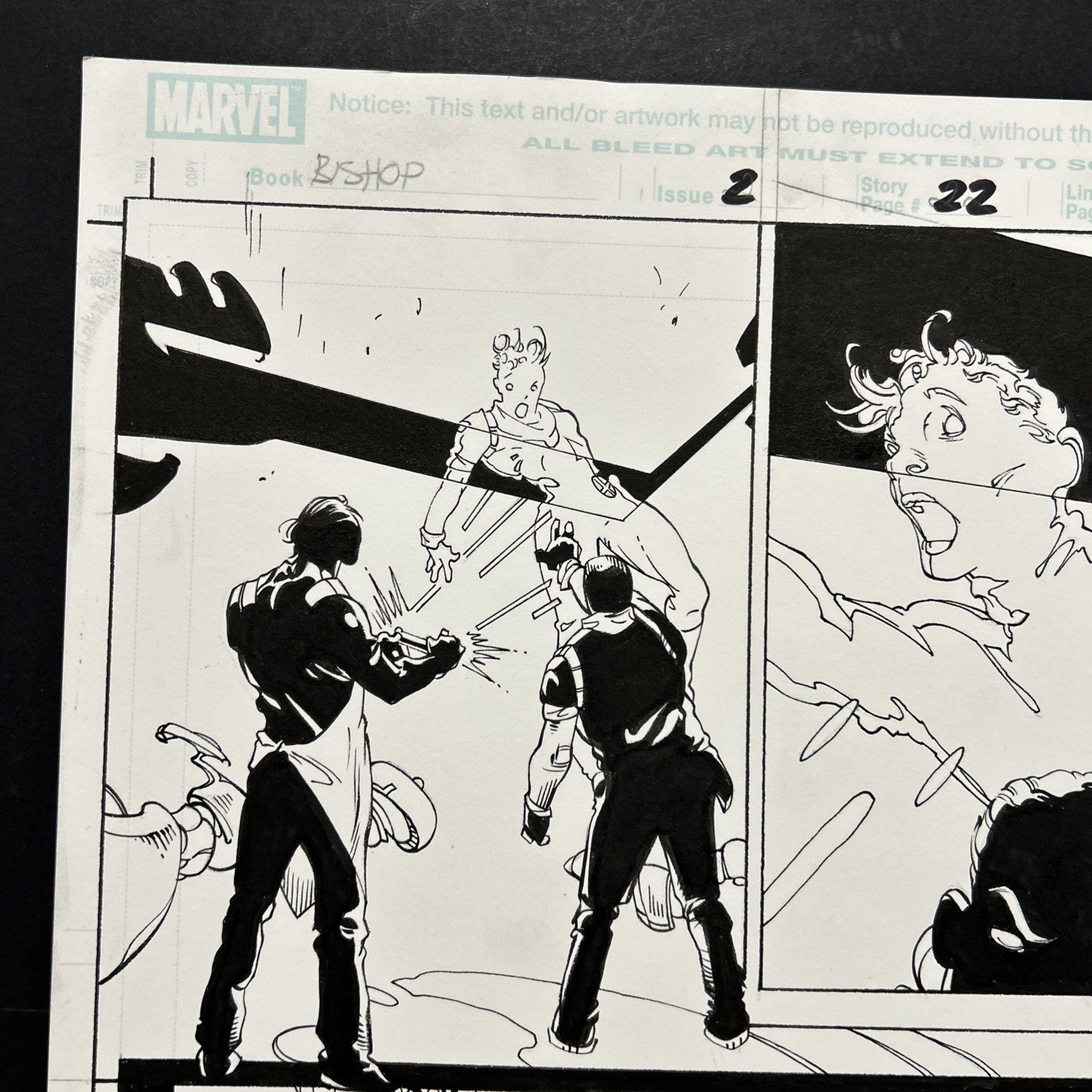 Original Artwork, Marvel X-Men: The Life and Times of Lucas Bishop 2009 #2 pg 224