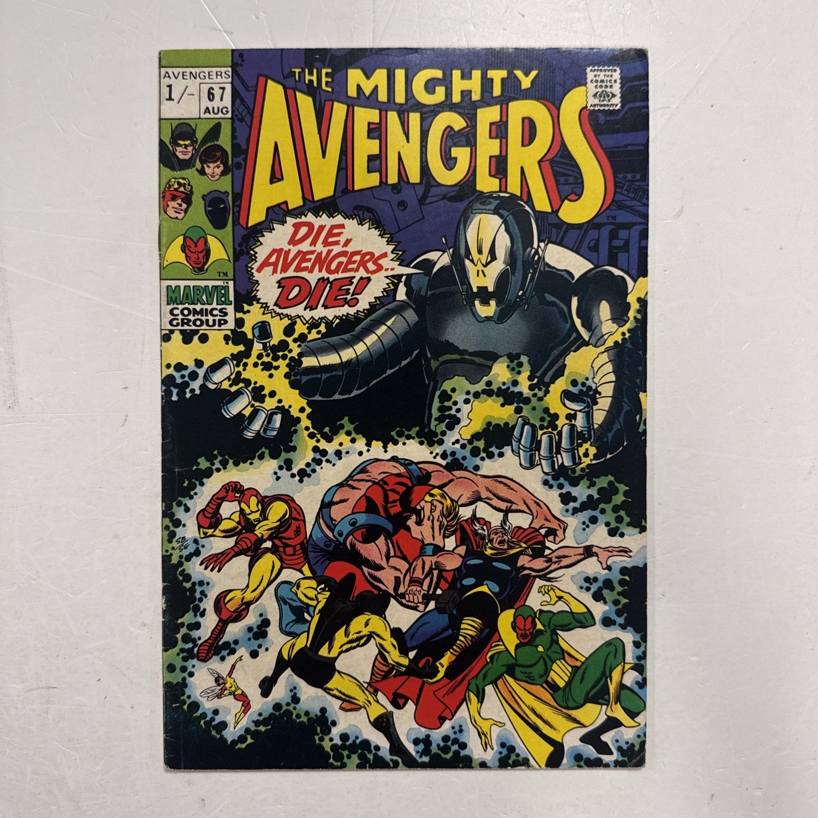 Avengers #67 1969 FN- Pence Copy 1st Ultron-6 Appearance0