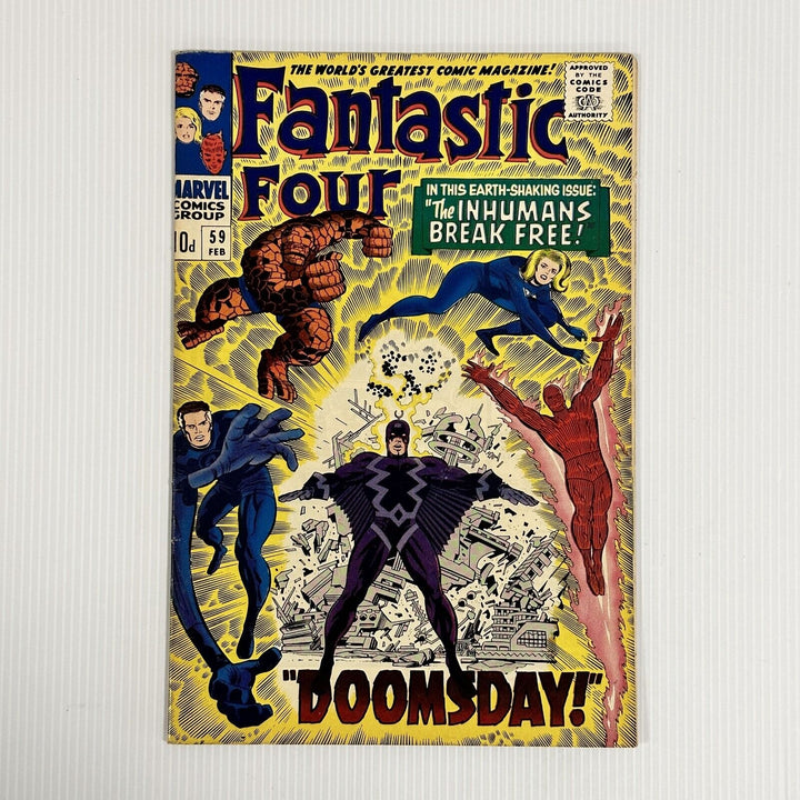 Fantastic Four #59 1967 FN+ Cent Copy