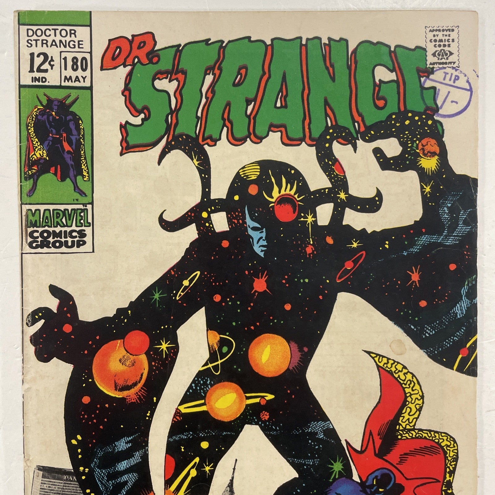Doctor Strange #180 1969 VG Pence Stamp Eternity Photo Cover1