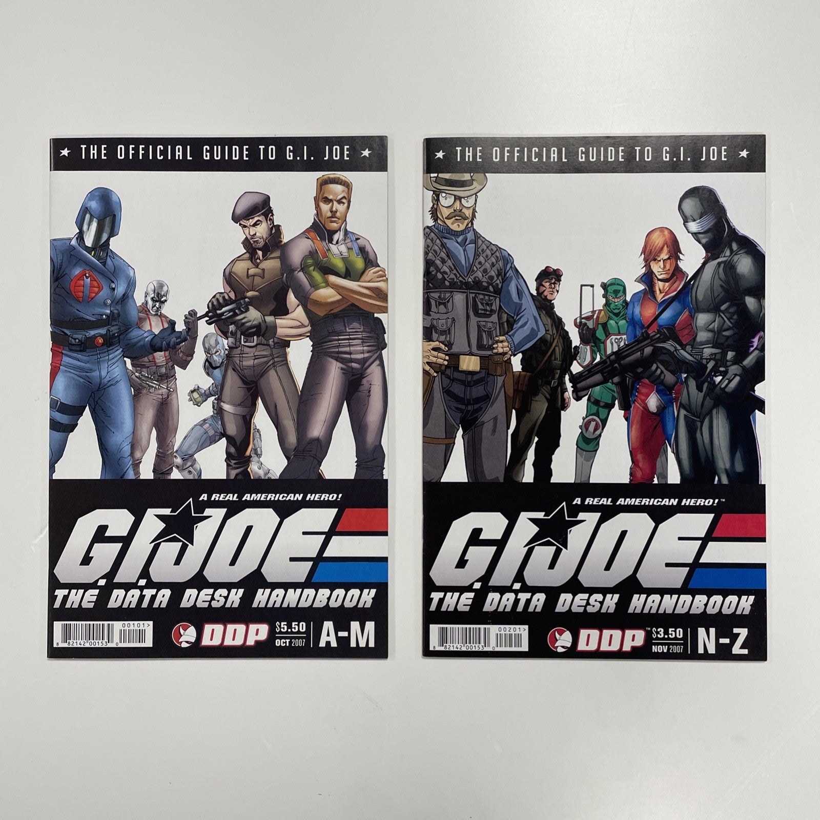 GI Joe Data Desk Handbooks A-M and N-Z 2007 DDP0
