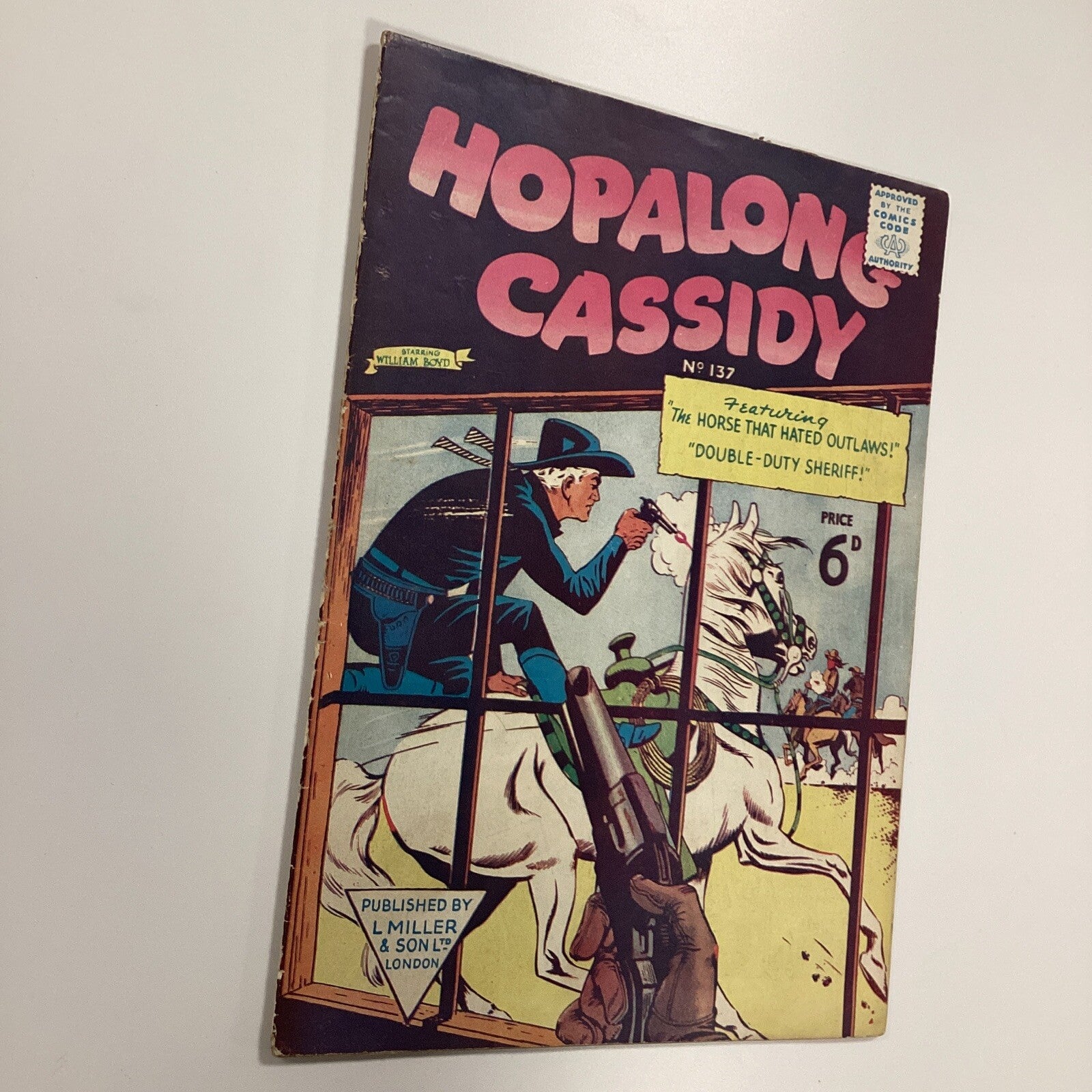 Hopalong Cassidy #137 1957 VG Pence Copy L Millar & Son3