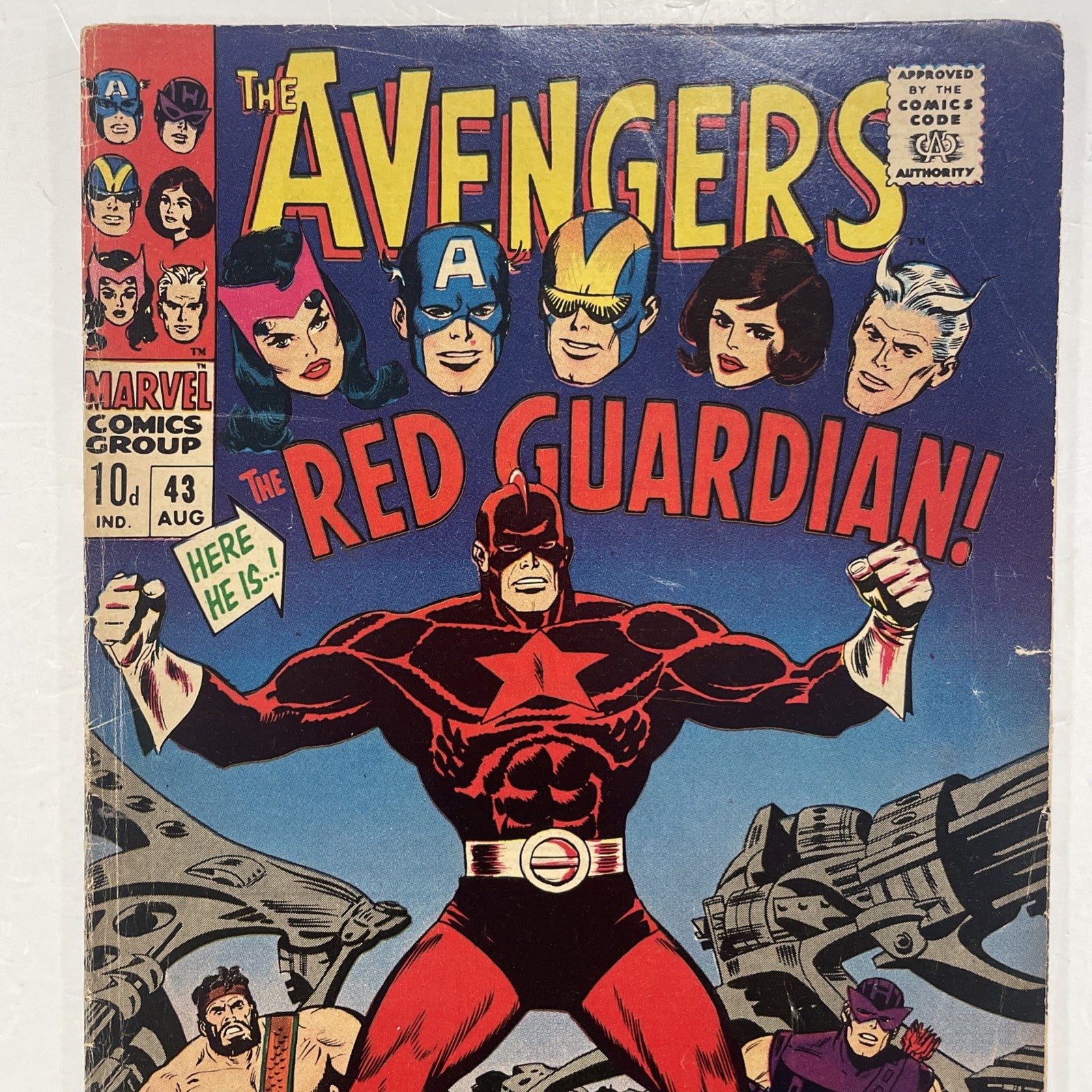 Avengers #43 1967 VG+ 1st Appearance of Red Guardian Pence Copy1