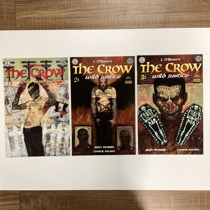 The Crow Wild Justice #1-3 1996 VF Kitchen Sink Comics