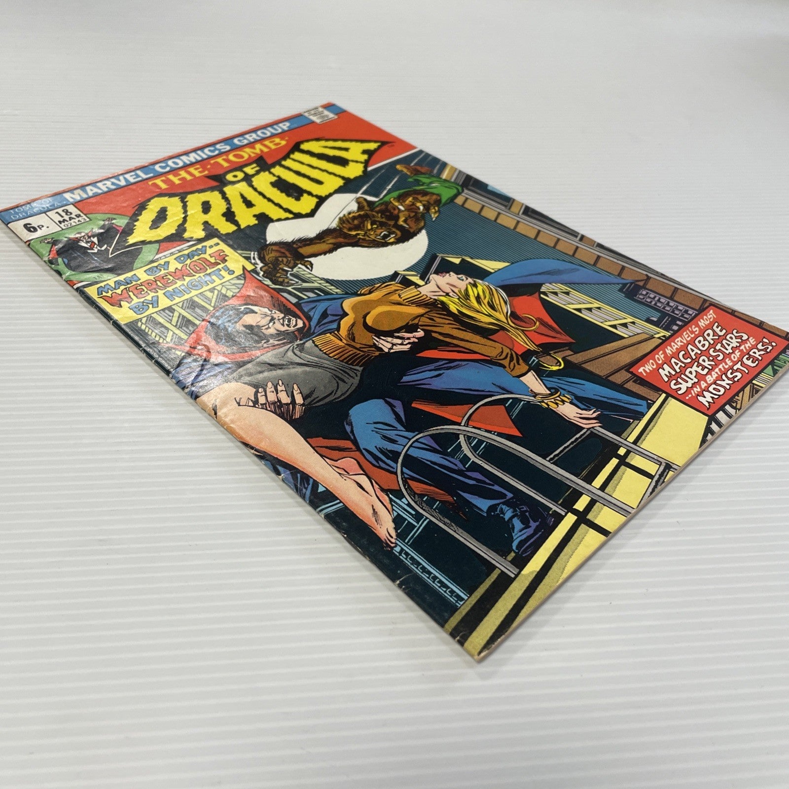 Tomb Of Dracula #18 1974 VG/FN Pence Copy vs Man-Wolf3