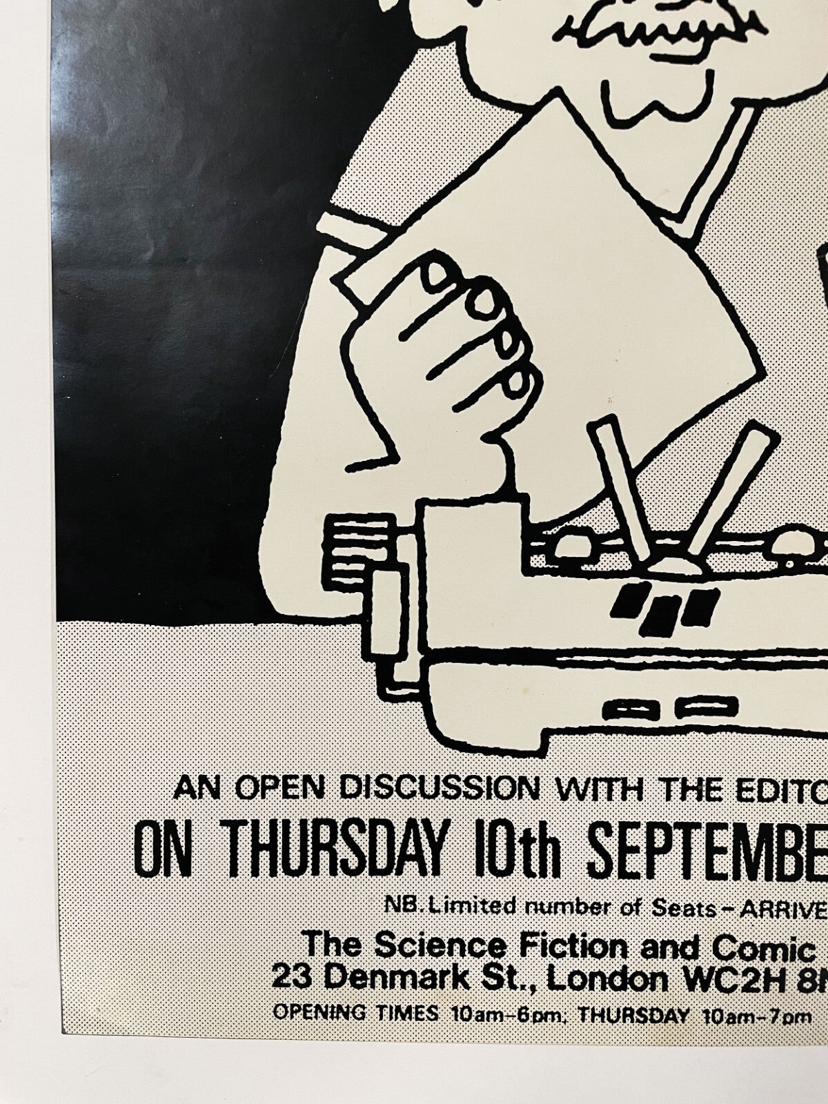 Original Forbidden Planet Poster Archie Goodwin Epic Comics Signing 19873
