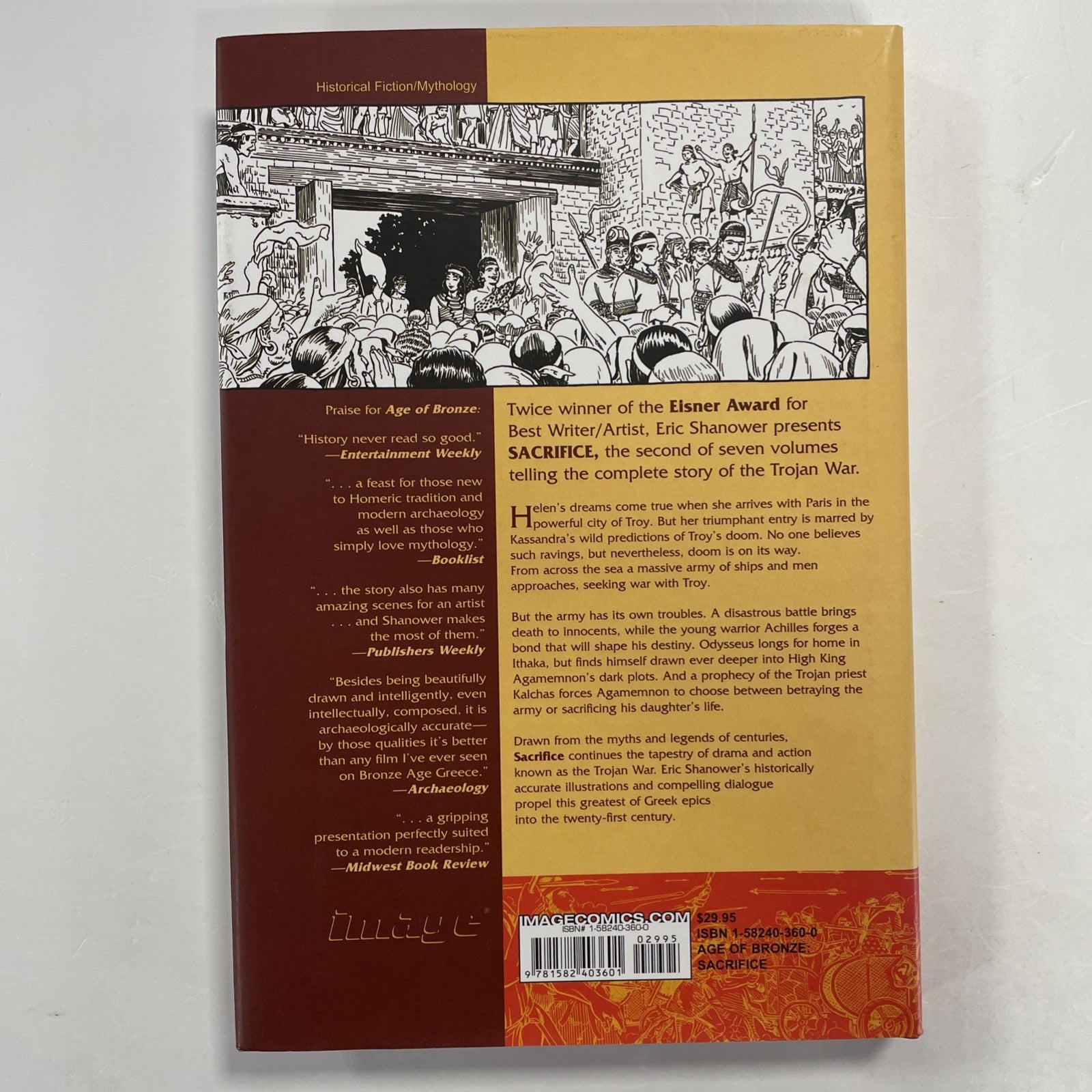 Age of Bronze Sacrifice Vol. 2 2004 Story of Trojan War 1st Print Hard Cover HC4