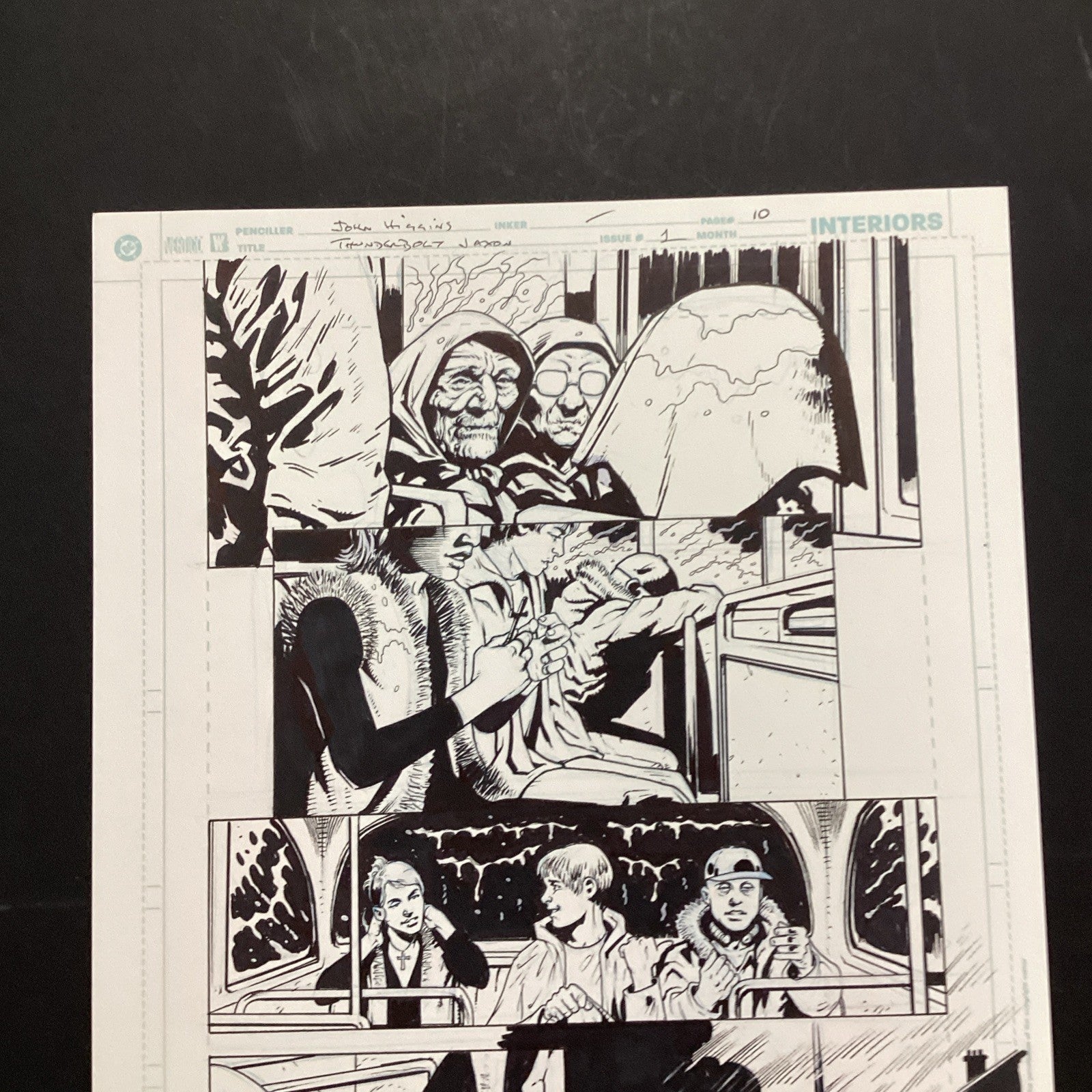 Original Artwork for Thunderbolt Jaxon #1 Page 10 By John Higgins 20062