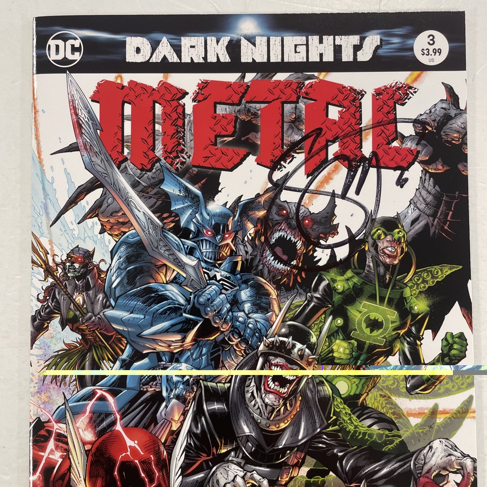 Dark Knights Metal  #3 2017 NM Jim Lee Variant Signed Scott Snyder1