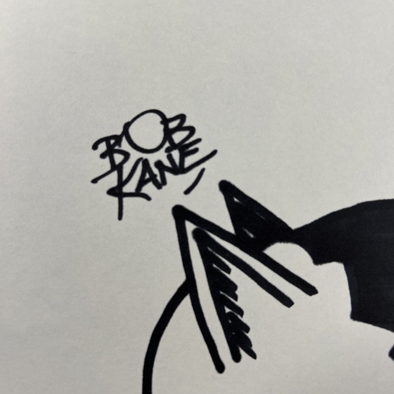 Bob Kane Hand Drawn Original Batman Sketch Art, Signed 30x40 cm with COA4