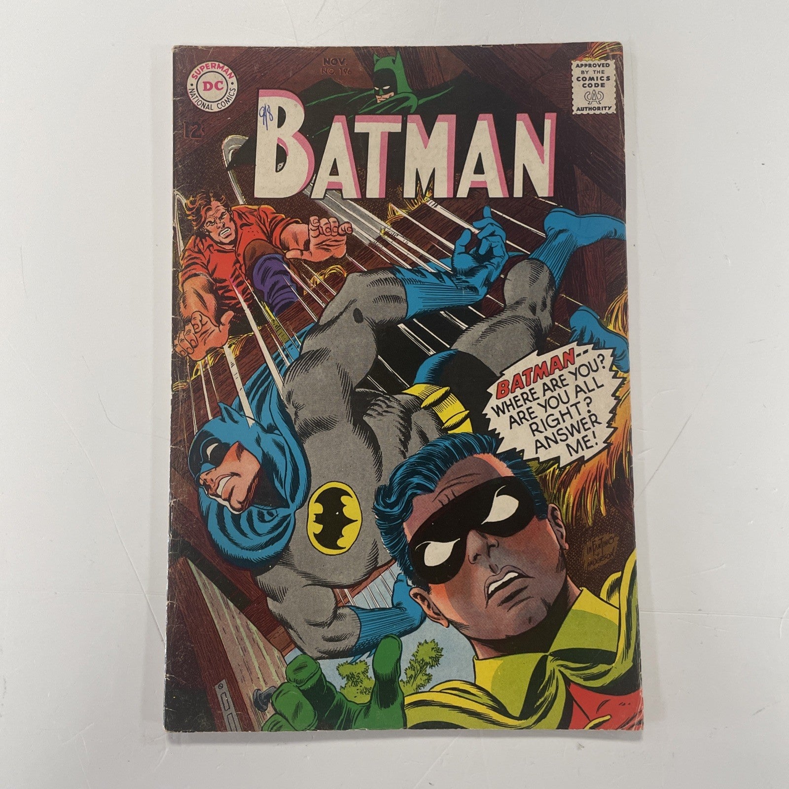 Batman #196 1967 VG **Pen on front cover0
