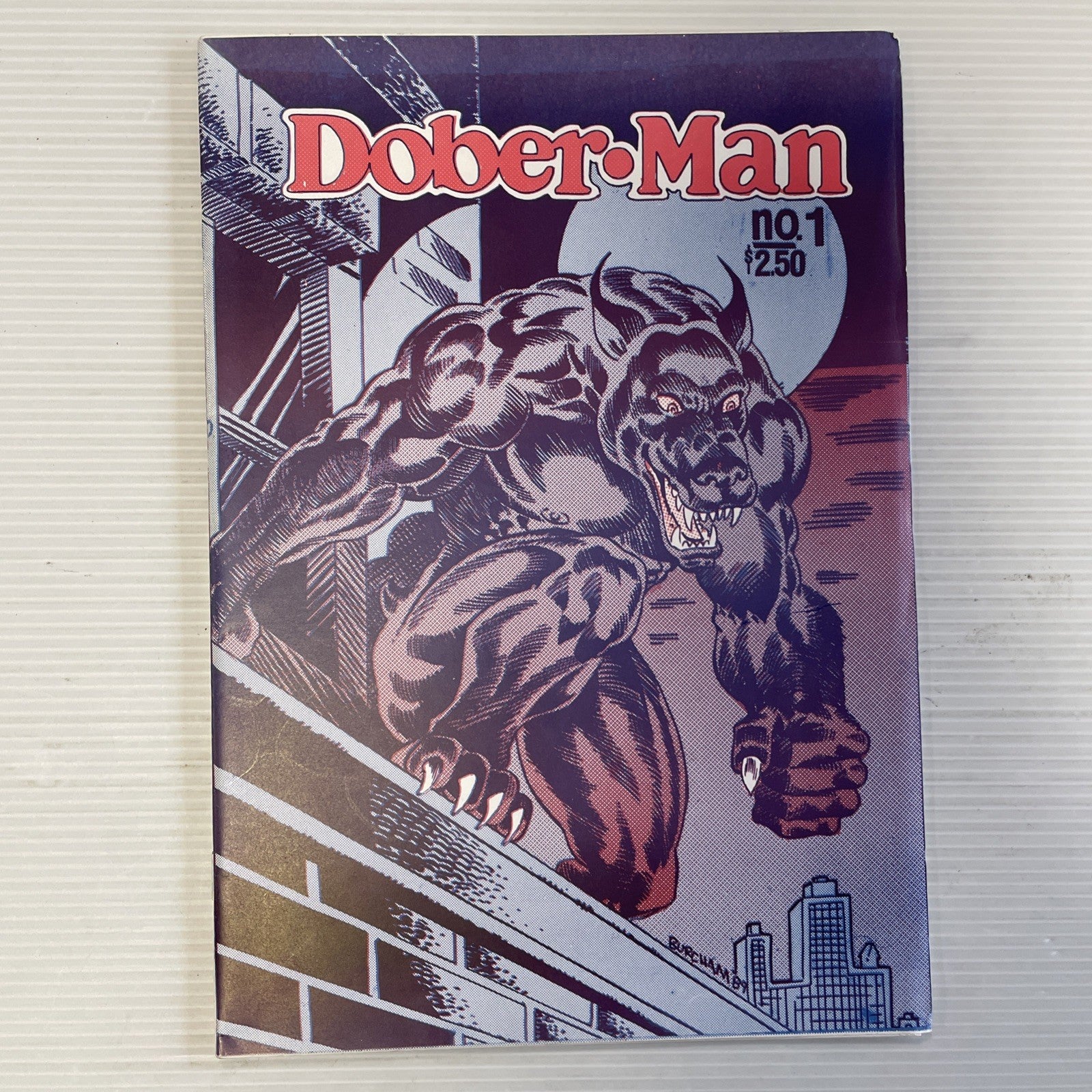 Dober man #1 1989 VF Burcham Studio Indie Comic0