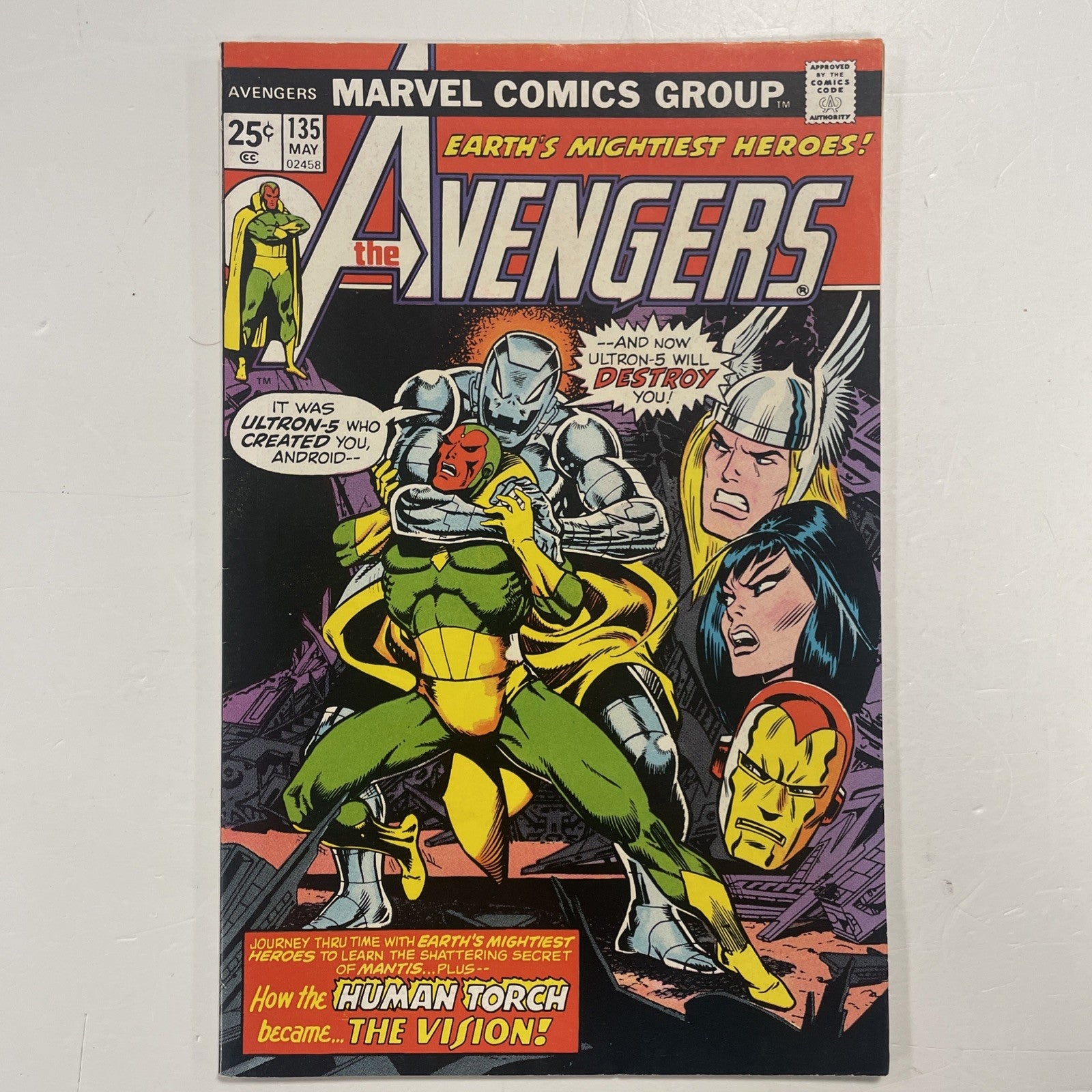 The Avengers #135 1975 FN/VF0