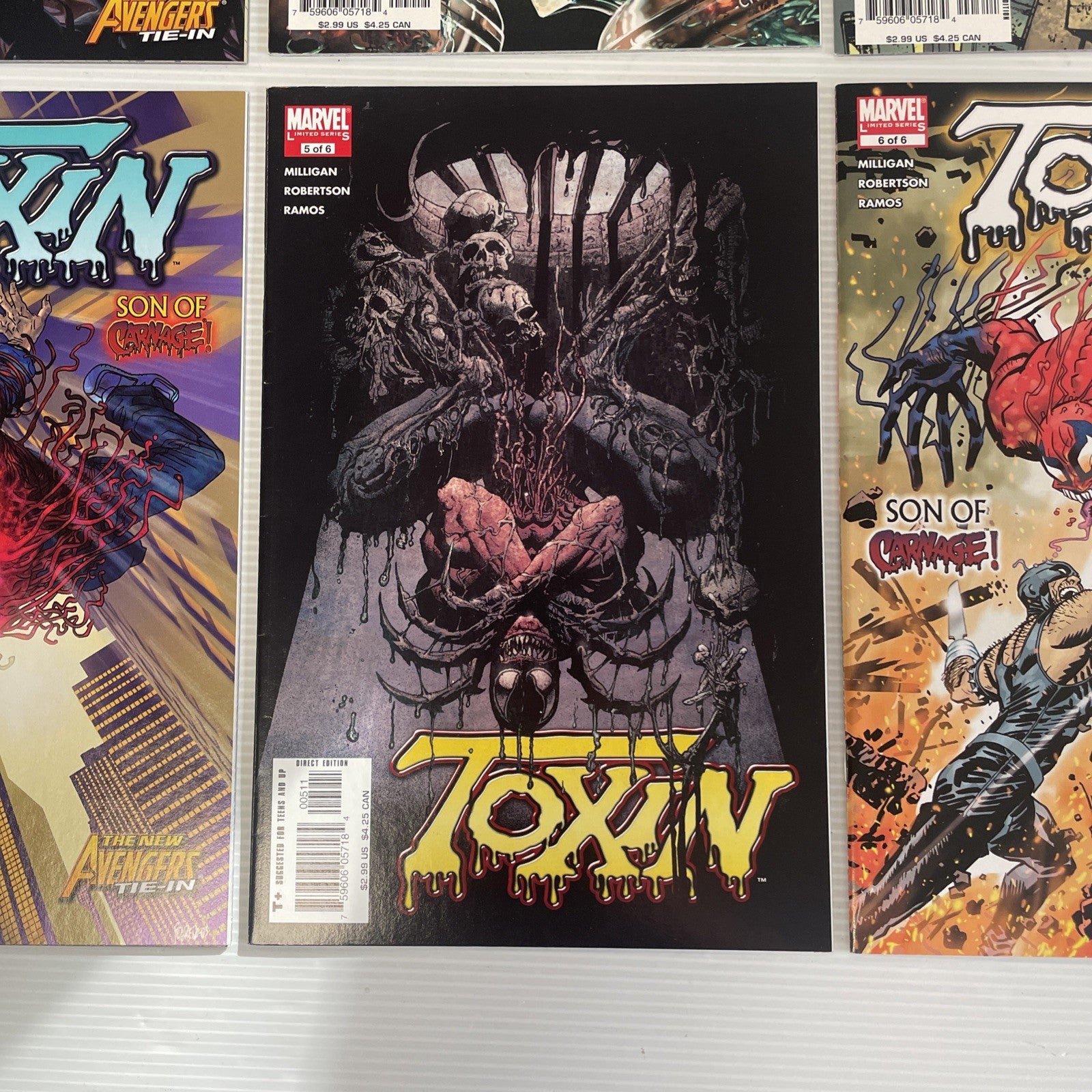 Toxin #1-6 Complete Marvel 2005 Mini Series Full Set Run 1-65