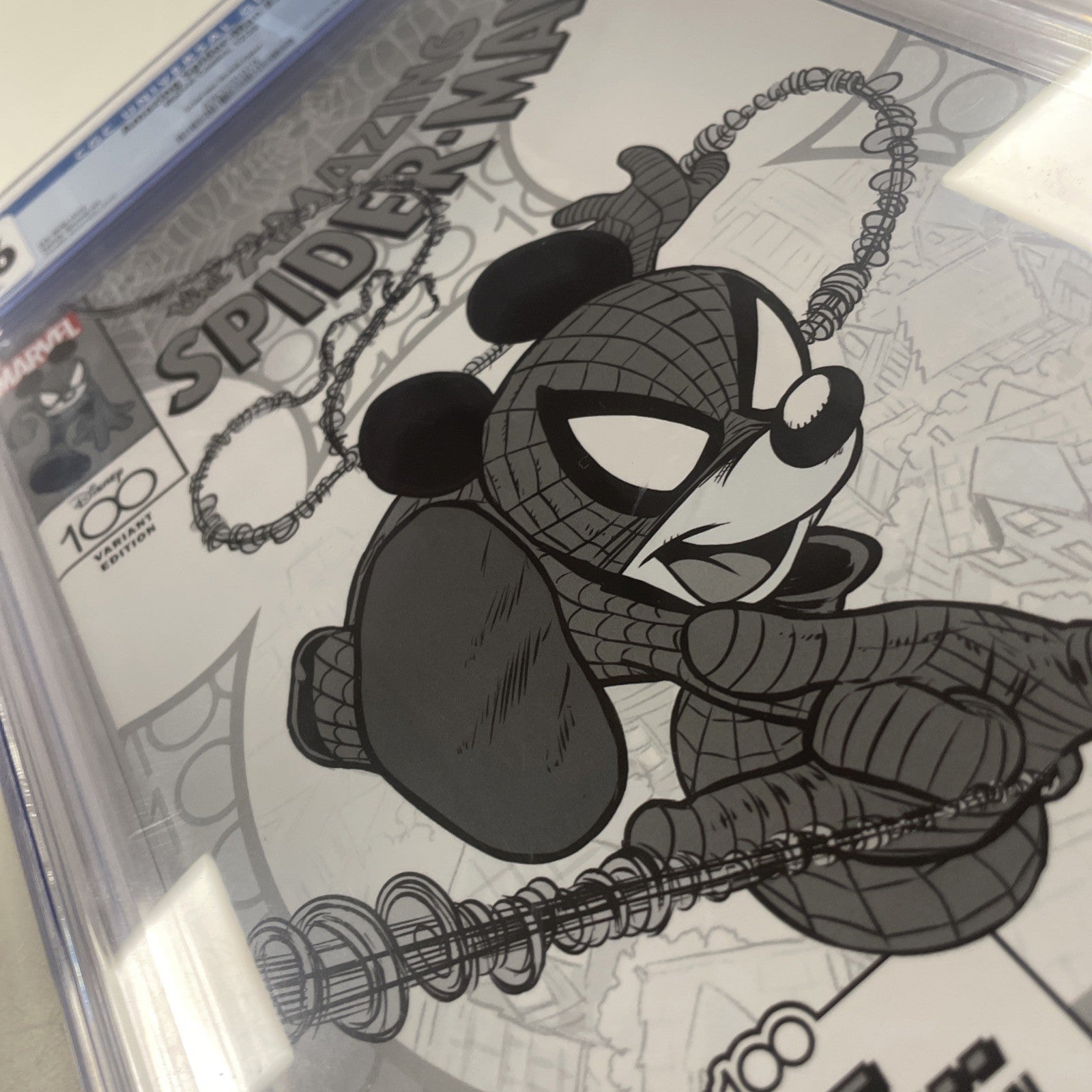 Amazing Spider-man #35 2023 CGC 9.6 Sciarrone 1:100 Disney 100 Mickey Sketch....4