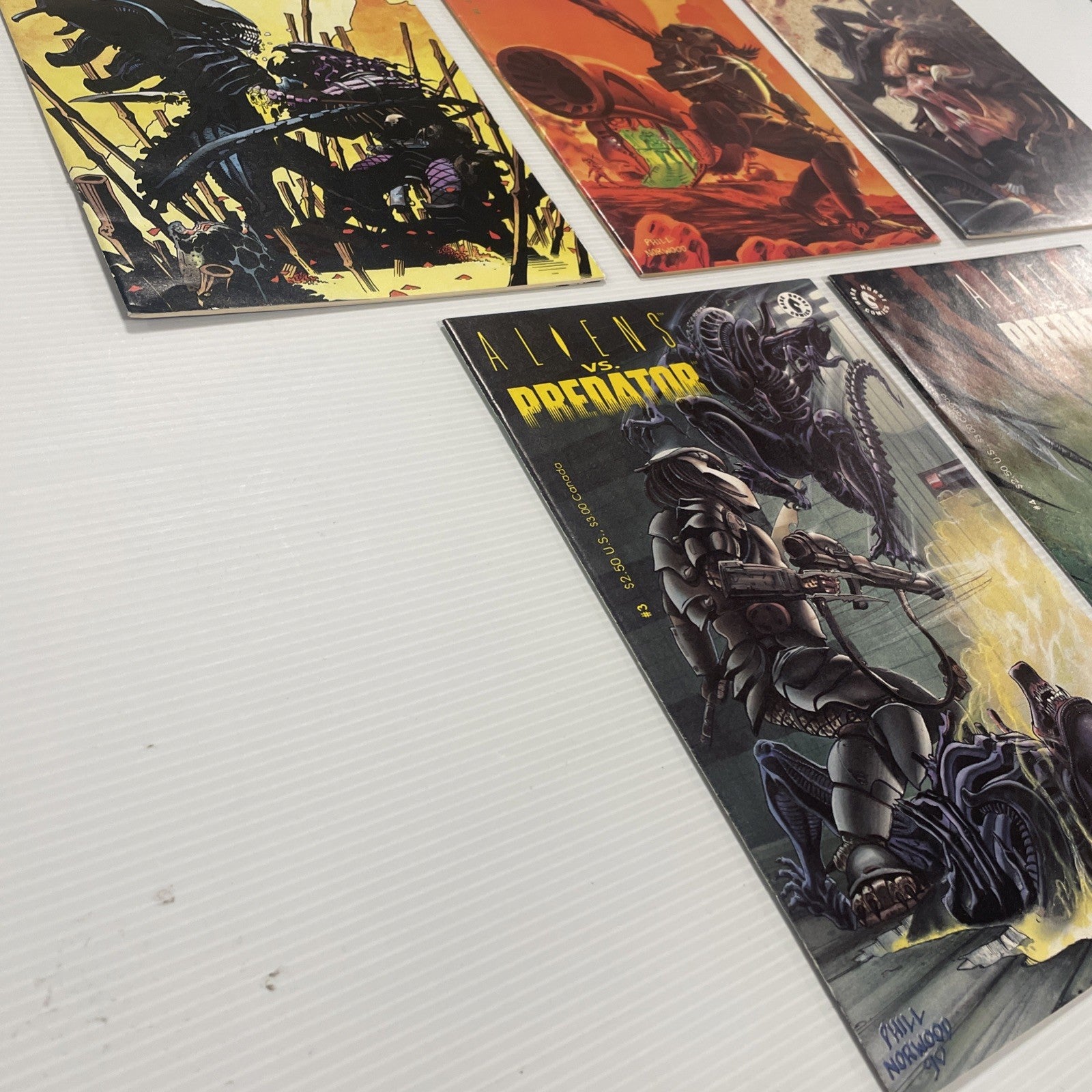 Aliens vs Predator #0 #1-4 1990 Avg. FN/VF Complete Set Dark Horse Comics6