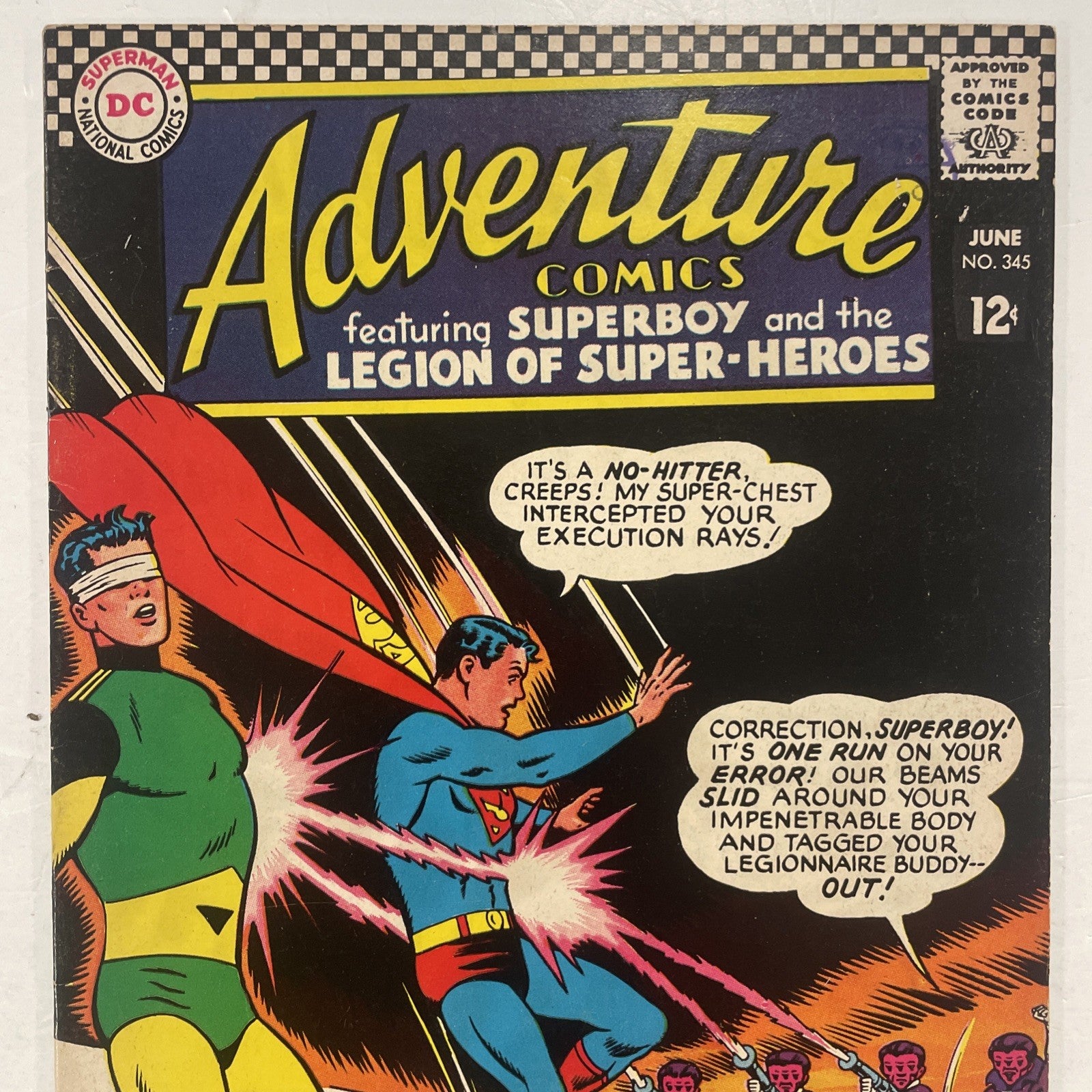 Adventure Comics #345 1966 FN/VF Pence Stamp1